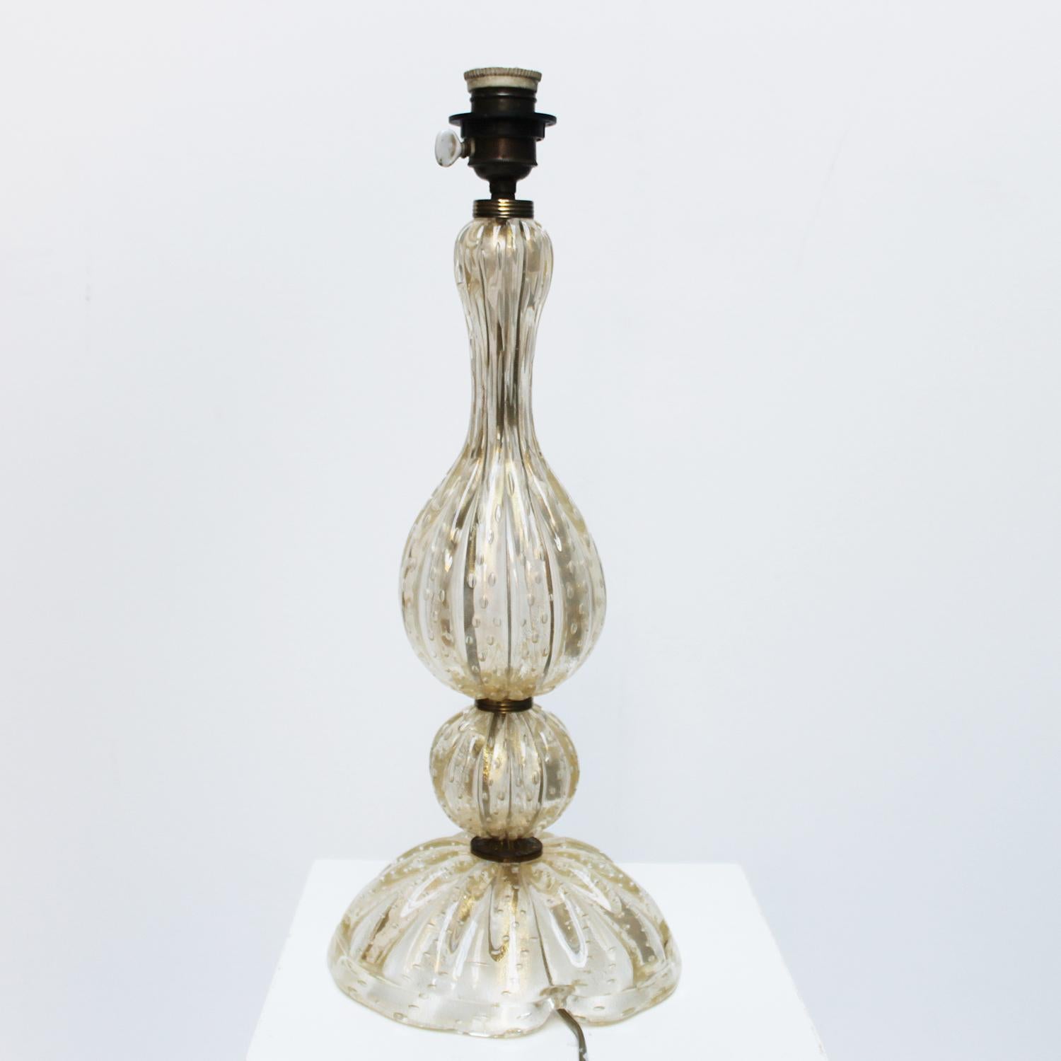 Barovier e Toso Murano Glass Lamp Base For Sale 4