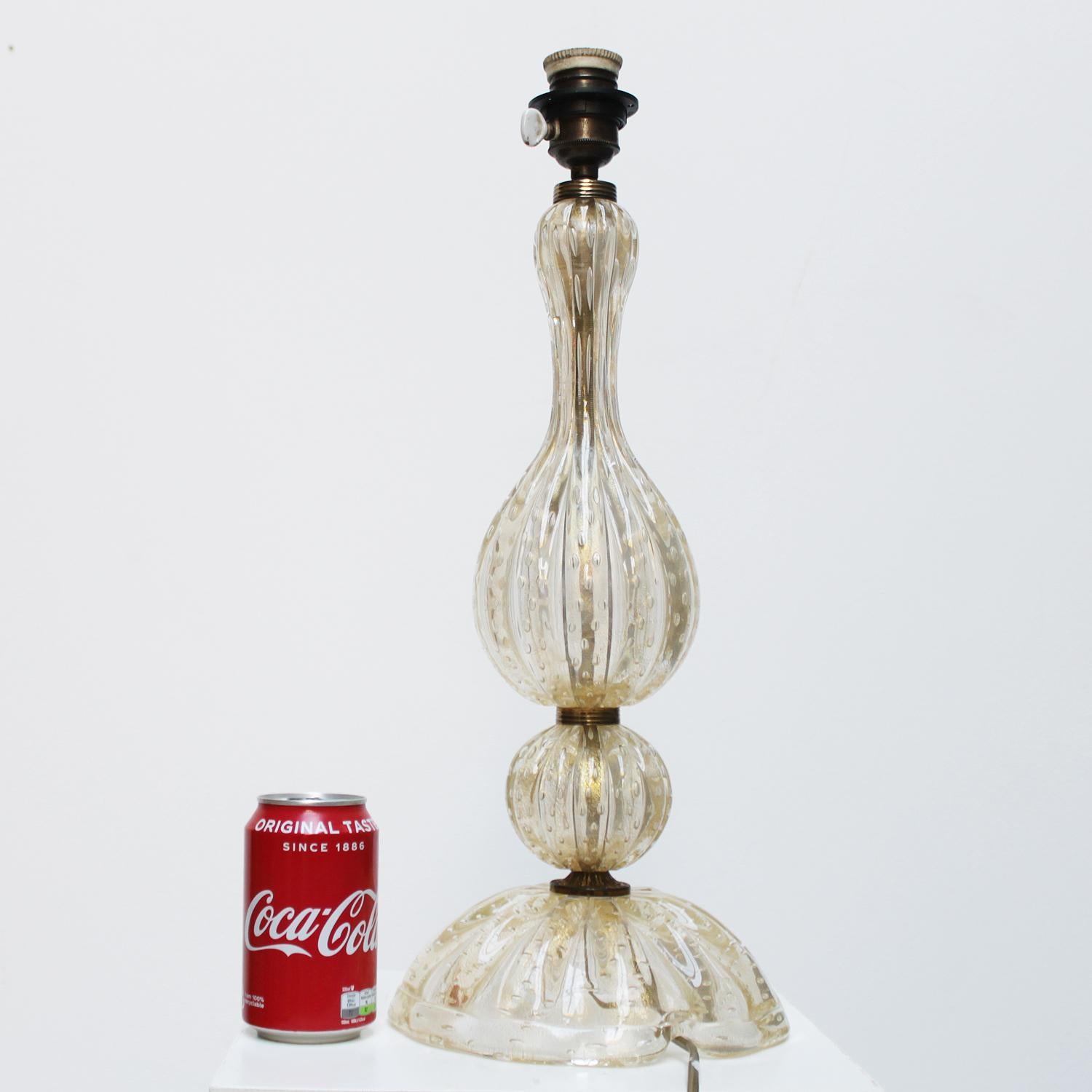 Base per lampada in vetro di Murano Barovier e Toso in vendita 7
