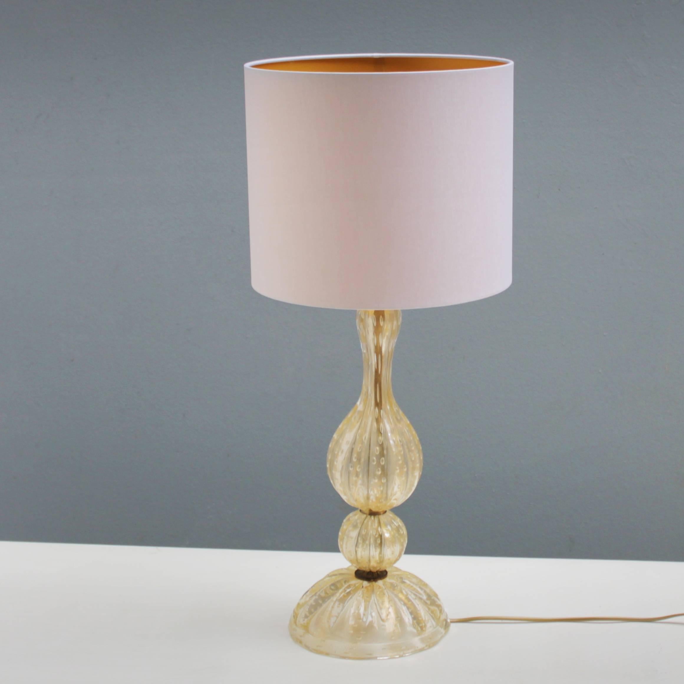 Mid-Century Modern Barovier e Toso Murano Glass Lamp Base For Sale