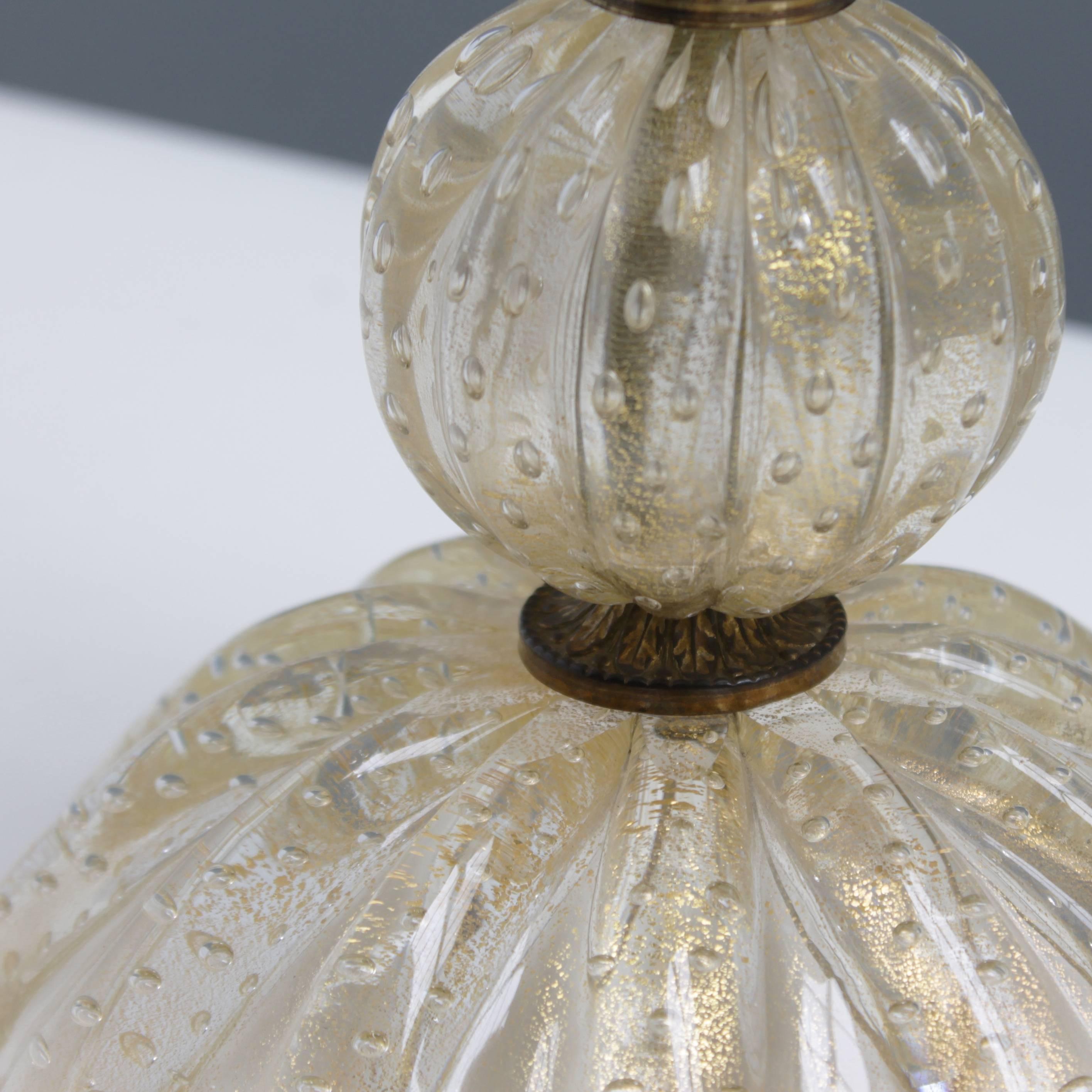 Barovier e Toso Murano Glass Lamp Base For Sale 2