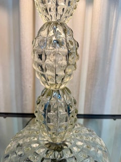 Barovier e Toso Murano Glass Table Lamp 1940s, Italy