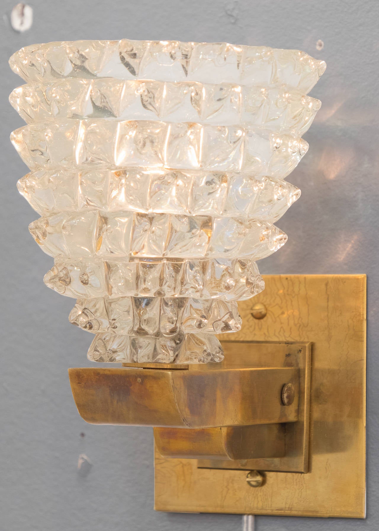 Barovier e Toso Murano Rostrate Sconces In New Condition For Sale In Austin, TX