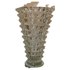 Barovier e Toso “Rostrato” Vase Murano Glass, 1940, Italy