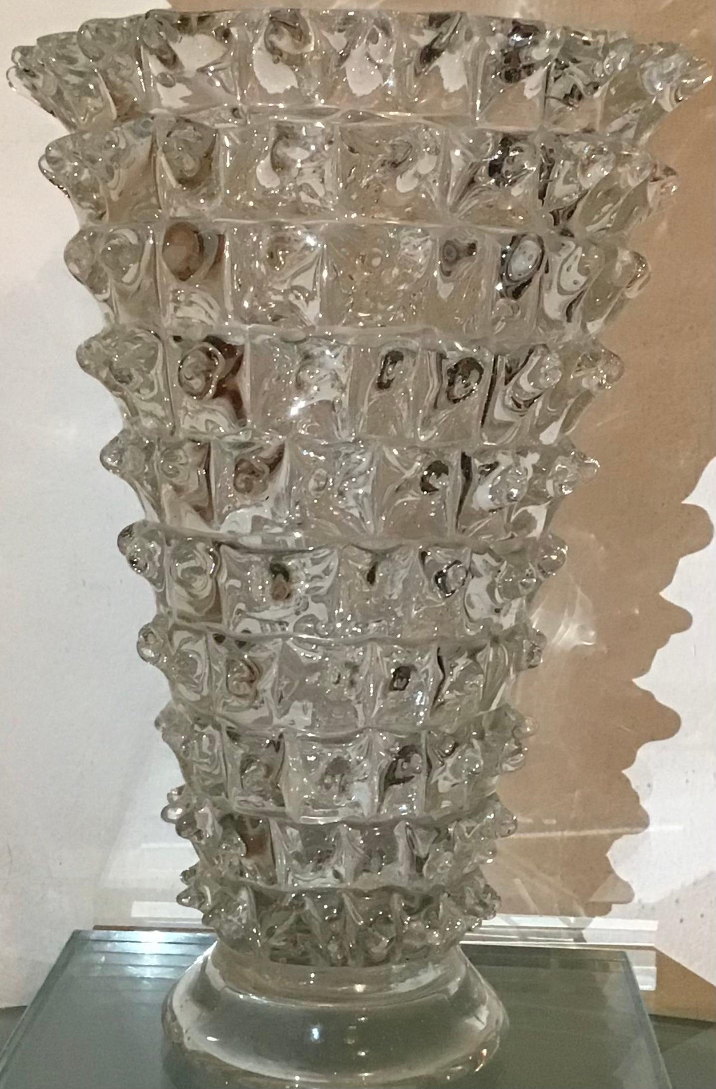 Barovier e Toso, Rostrato-Vase aus Muranoglas, 1940, Italien im Zustand „Hervorragend“ im Angebot in Milano, IT
