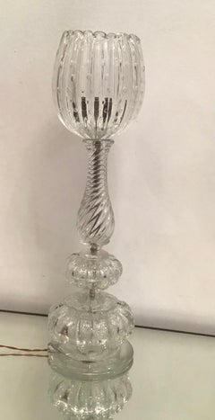 Barovier e Toso Table Lamp Murano Glass, 1940, Italy