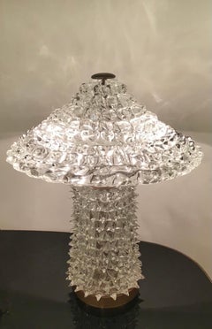 Barovier e Toso Table Lamp Murano Glass Brass 1940 Italy