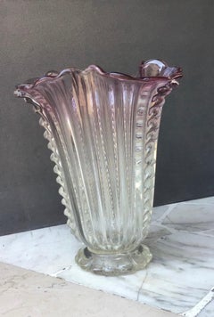 Vaso Barovier e Toso Vetro di Murano 1940 Italia
