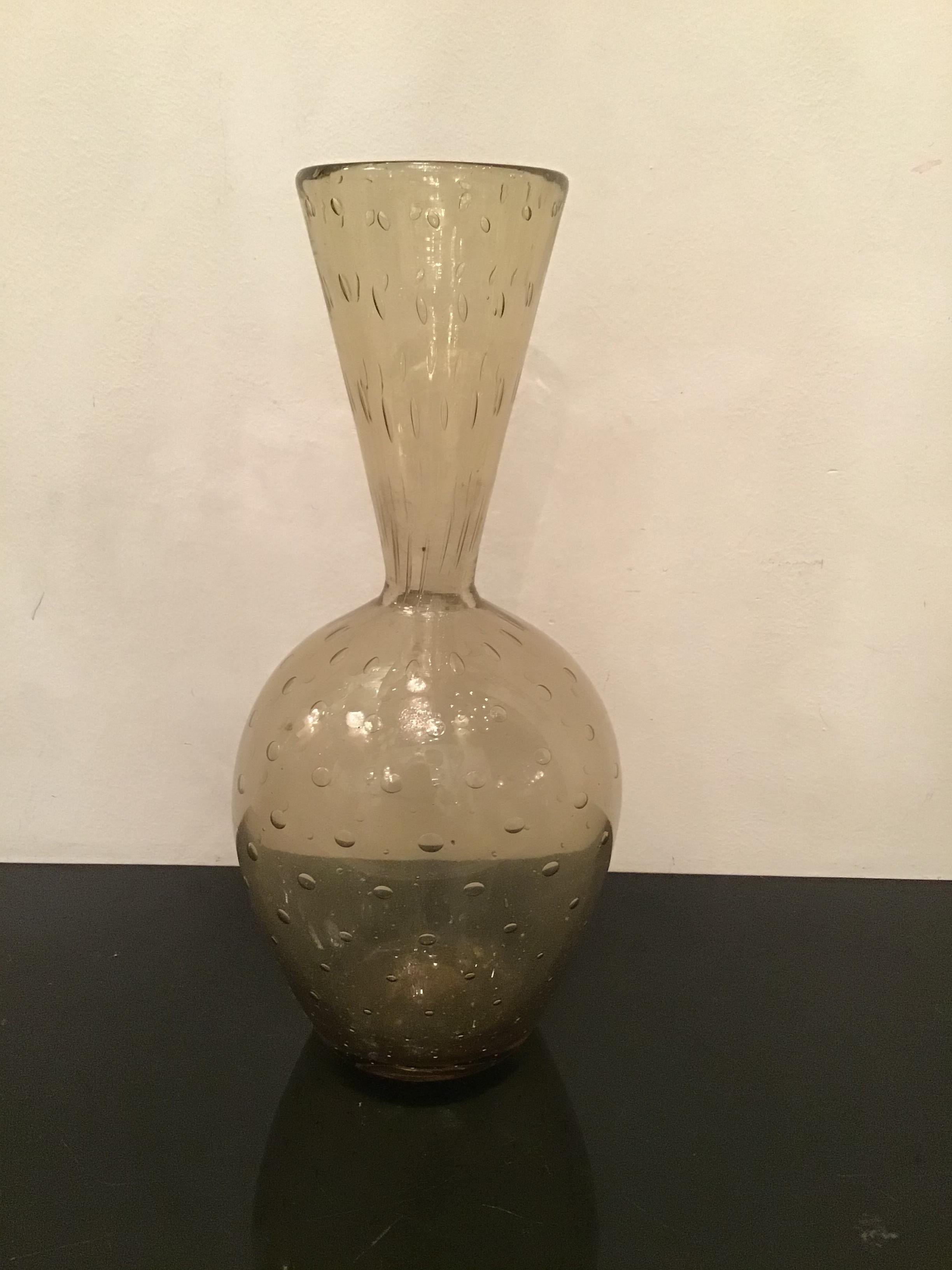 Barovier e Toso Vase Murano Glass, 1950, Italy In Excellent Condition For Sale In Milano, IT