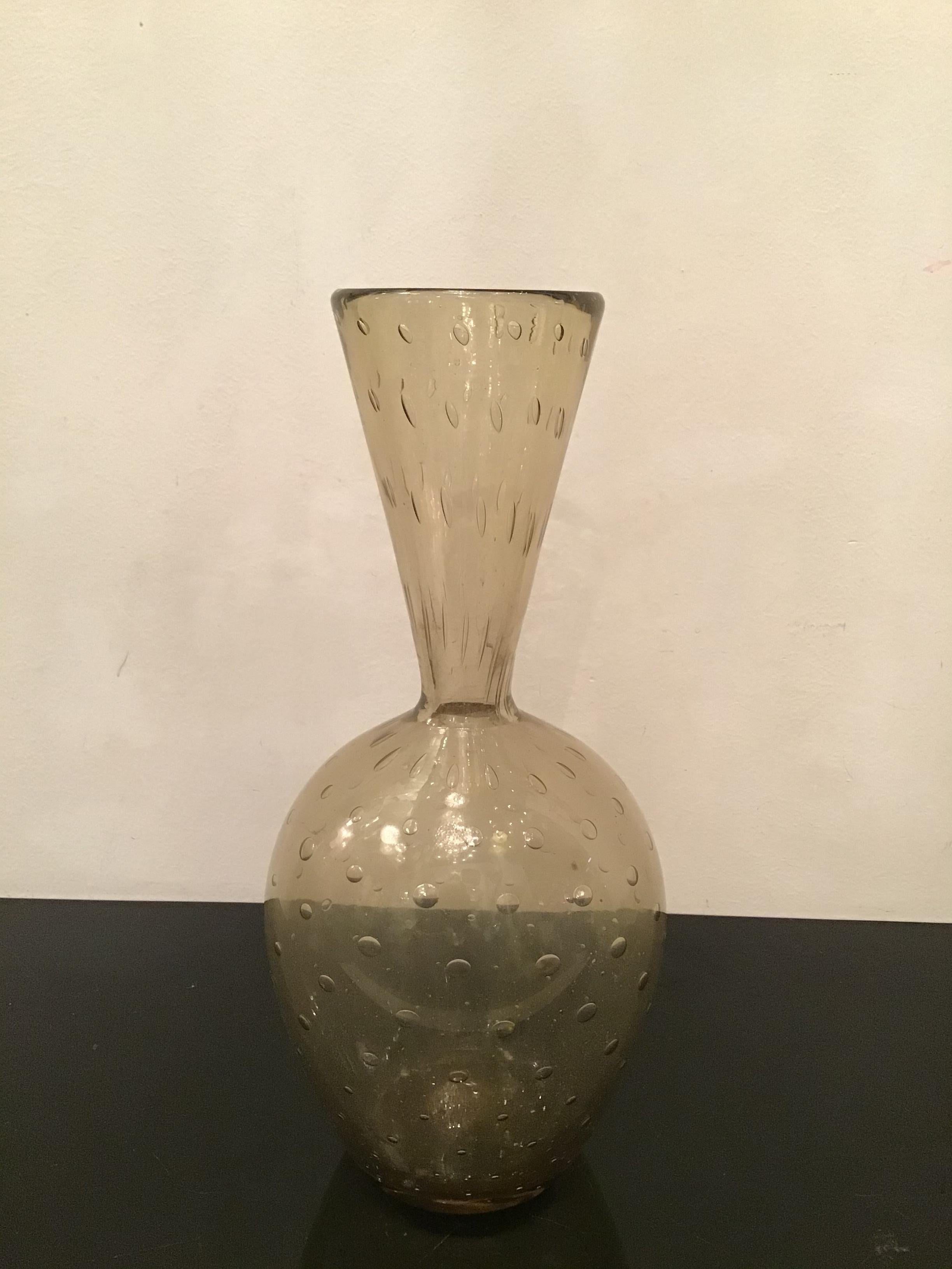 Barovier e Toso-Vase aus Muranoglas, Italien, 1950  im Angebot 3