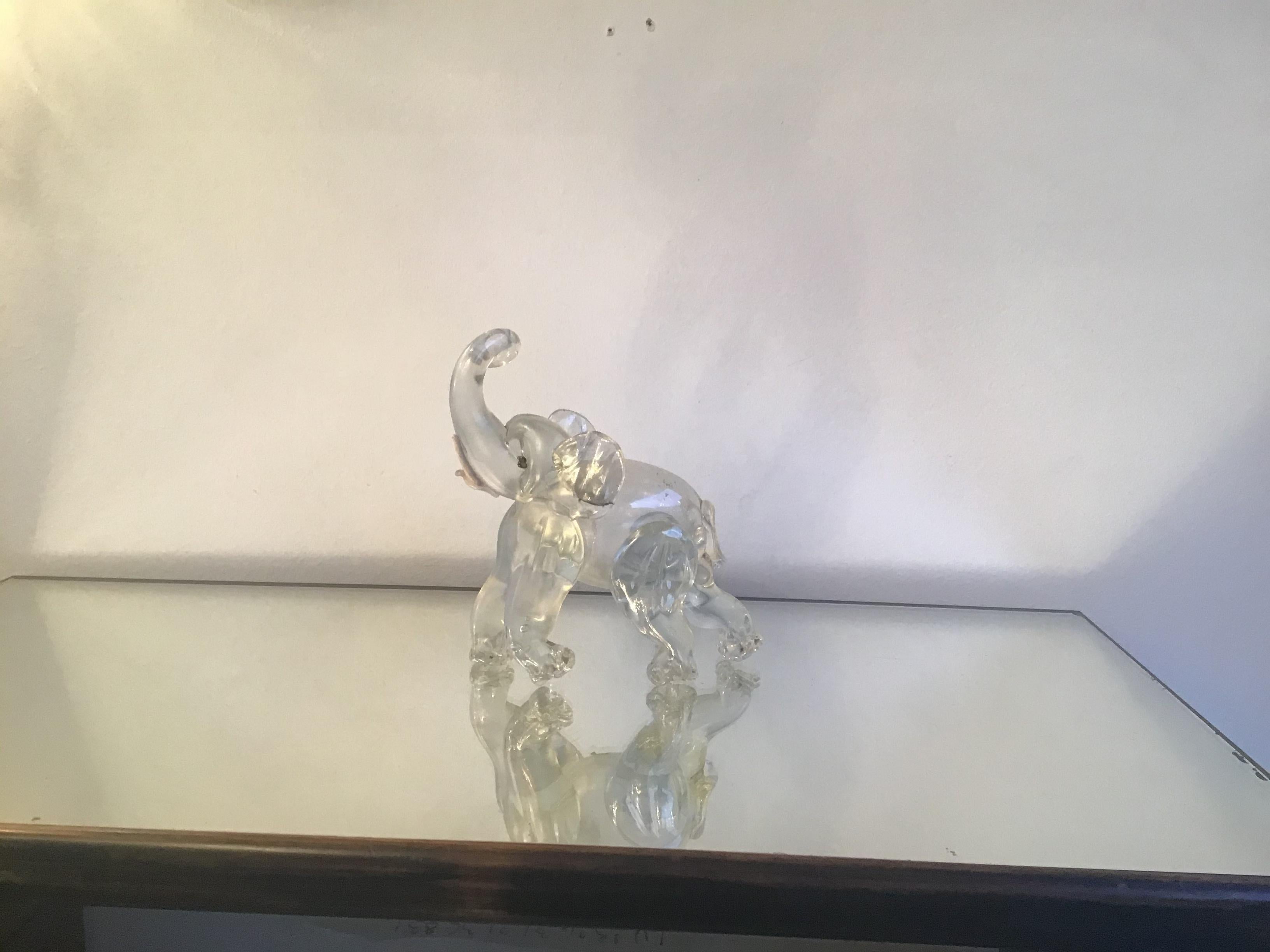 Barovier Elephant Irridescent Murano Glass 1940 Italy 1