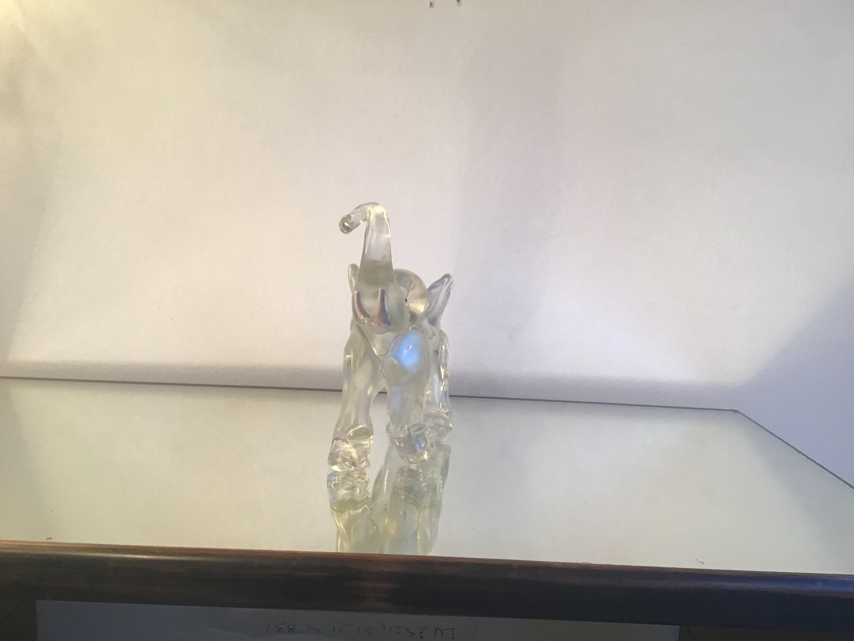 Barovier Elephant Irridescent Murano Glass 1940 Italy 2