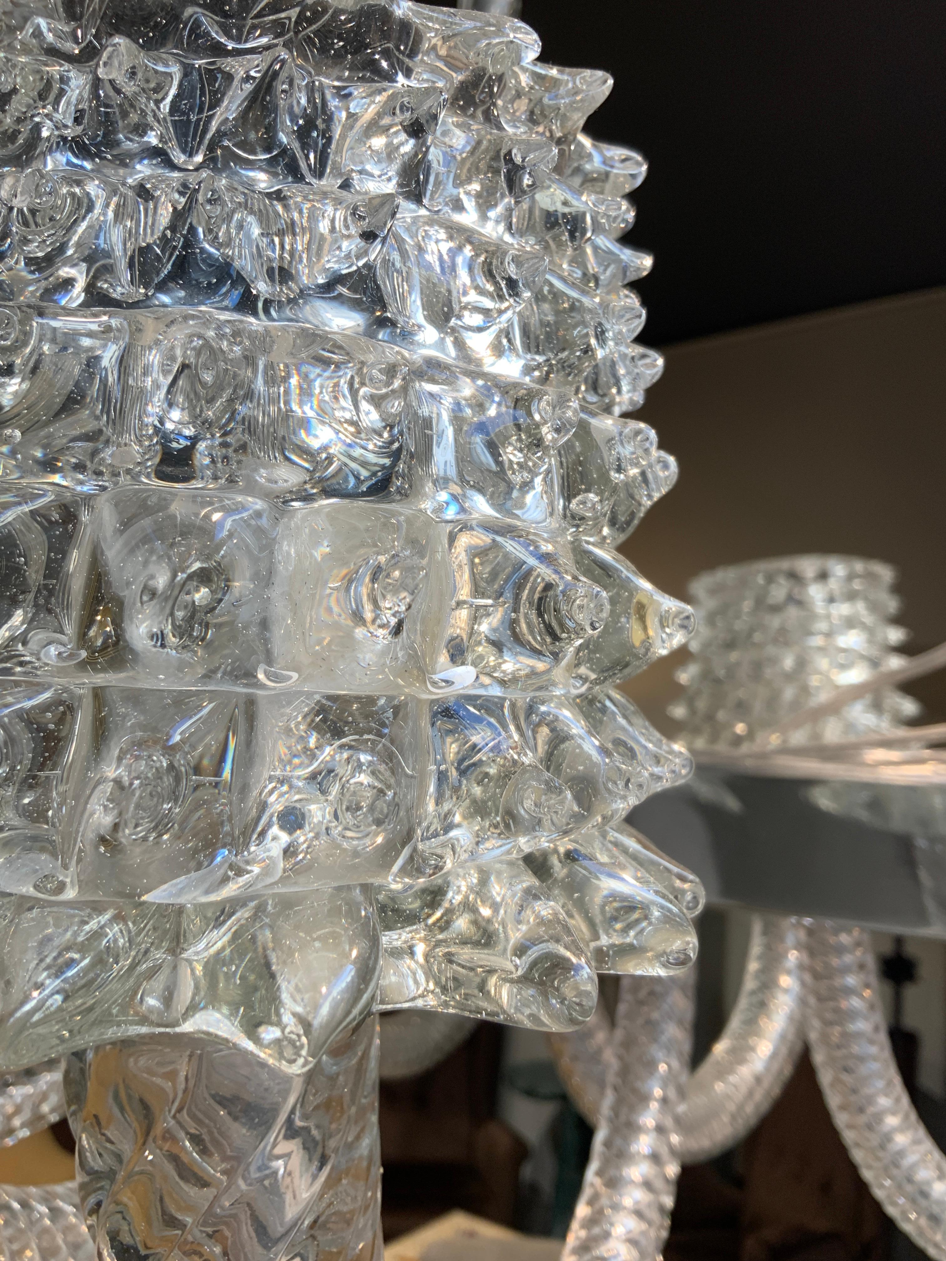 Barovier&Toso Lustre à 8 bras de lumière Murano circa 1940 Bon état - En vente à PARIS, FR