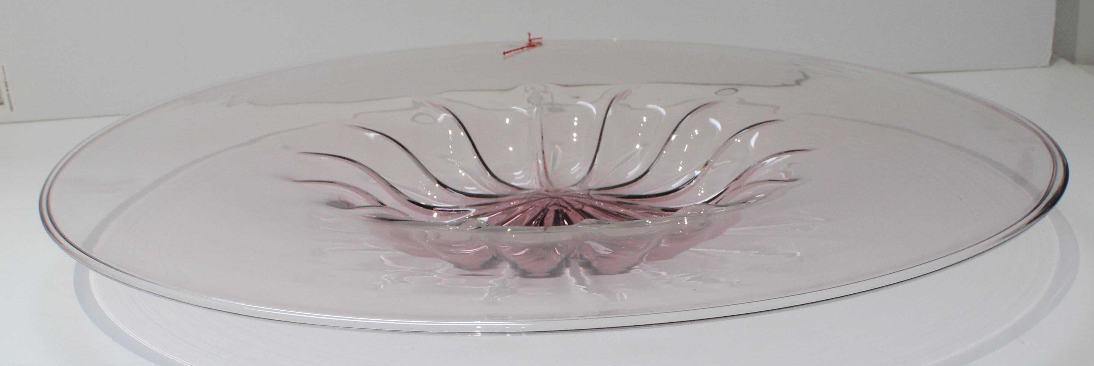 20th Century Barovier et Toso Murano Glass Dish For Sale