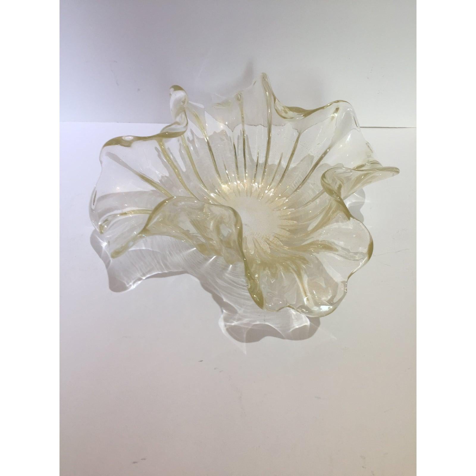 Barovier Et Toso Murano Glass Freeform Vase Bowl 2