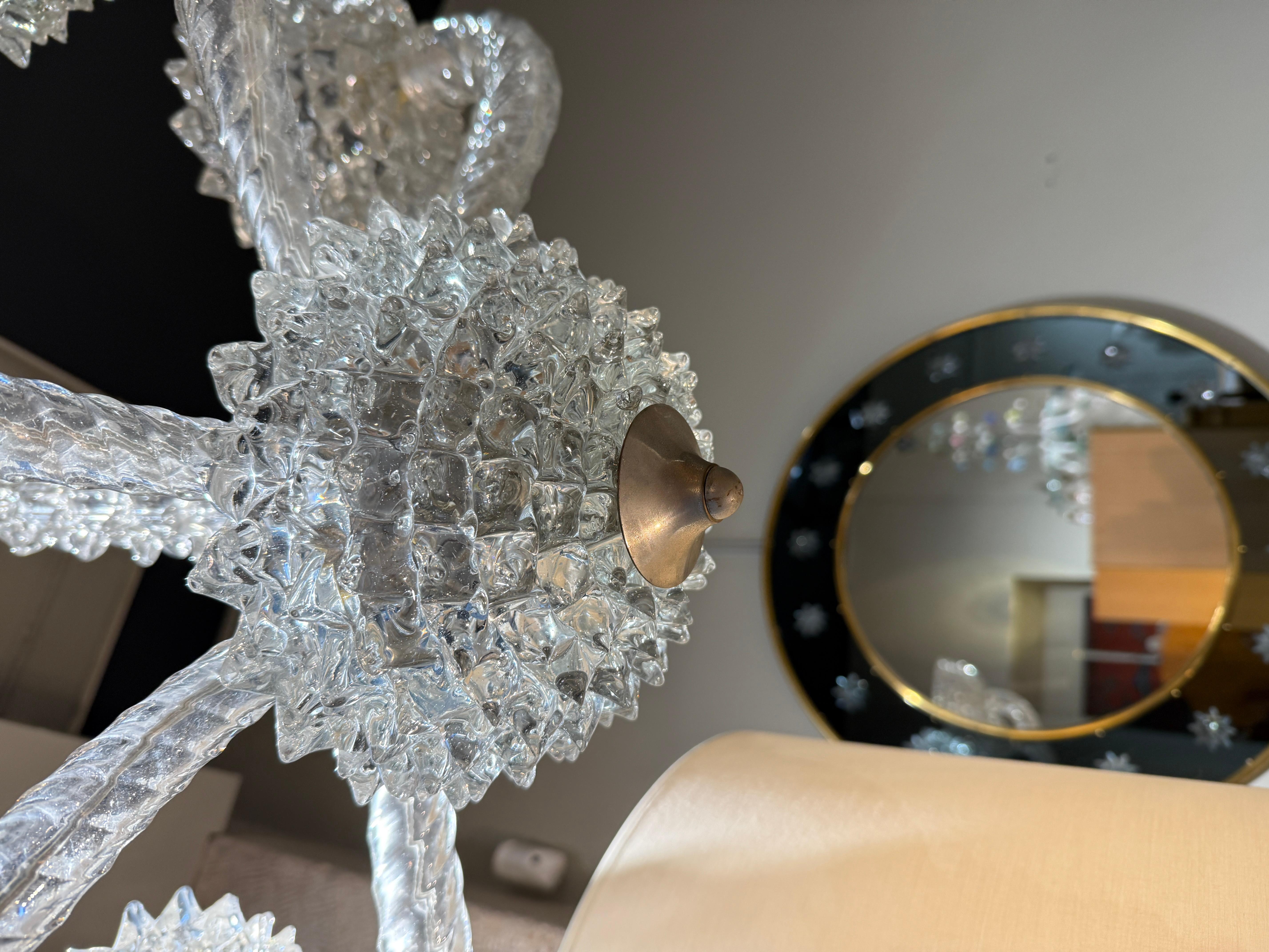 Italiano Lampadario Barovier&Toso Rostrato circa 1940 in vendita