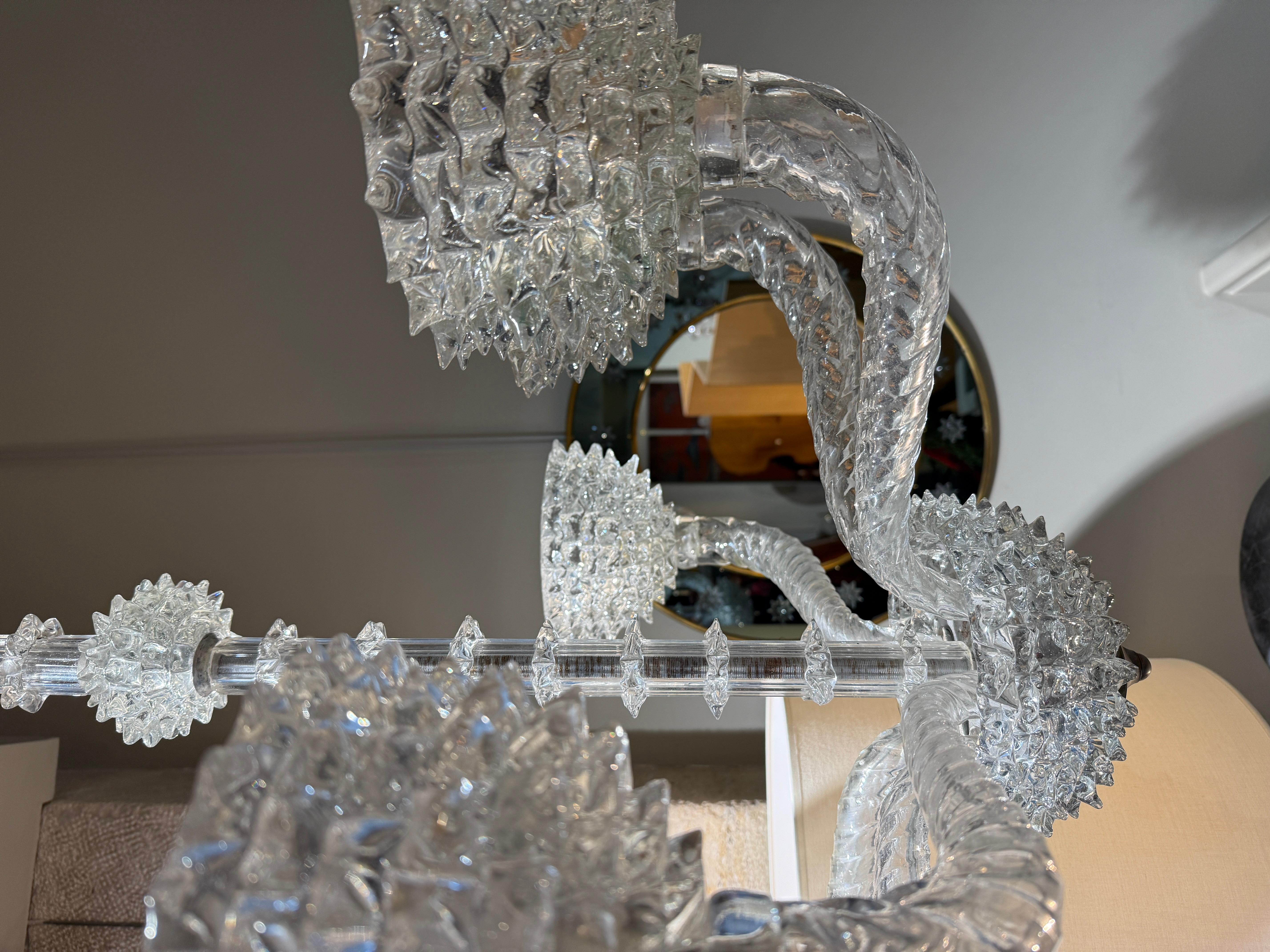 Lampadario Barovier&Toso Rostrato circa 1940 In condizioni buone in vendita a PARIS, FR