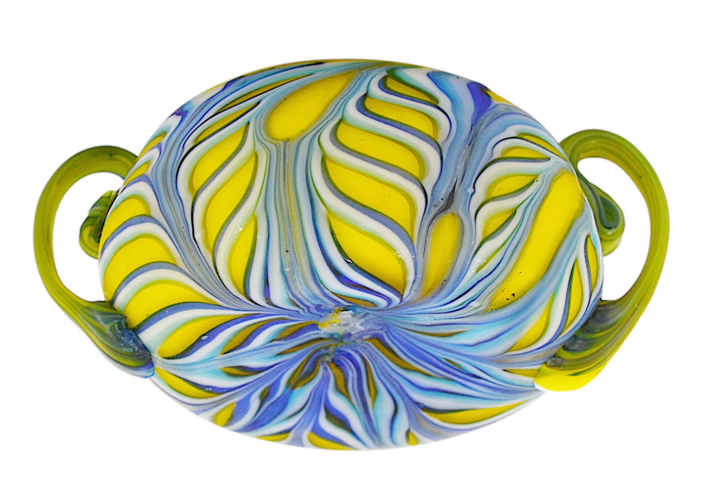 Barovier Fenicia-Schale, 1900 im Zustand „Hervorragend“ im Angebot in Saint-Amans-des-Cots, FR