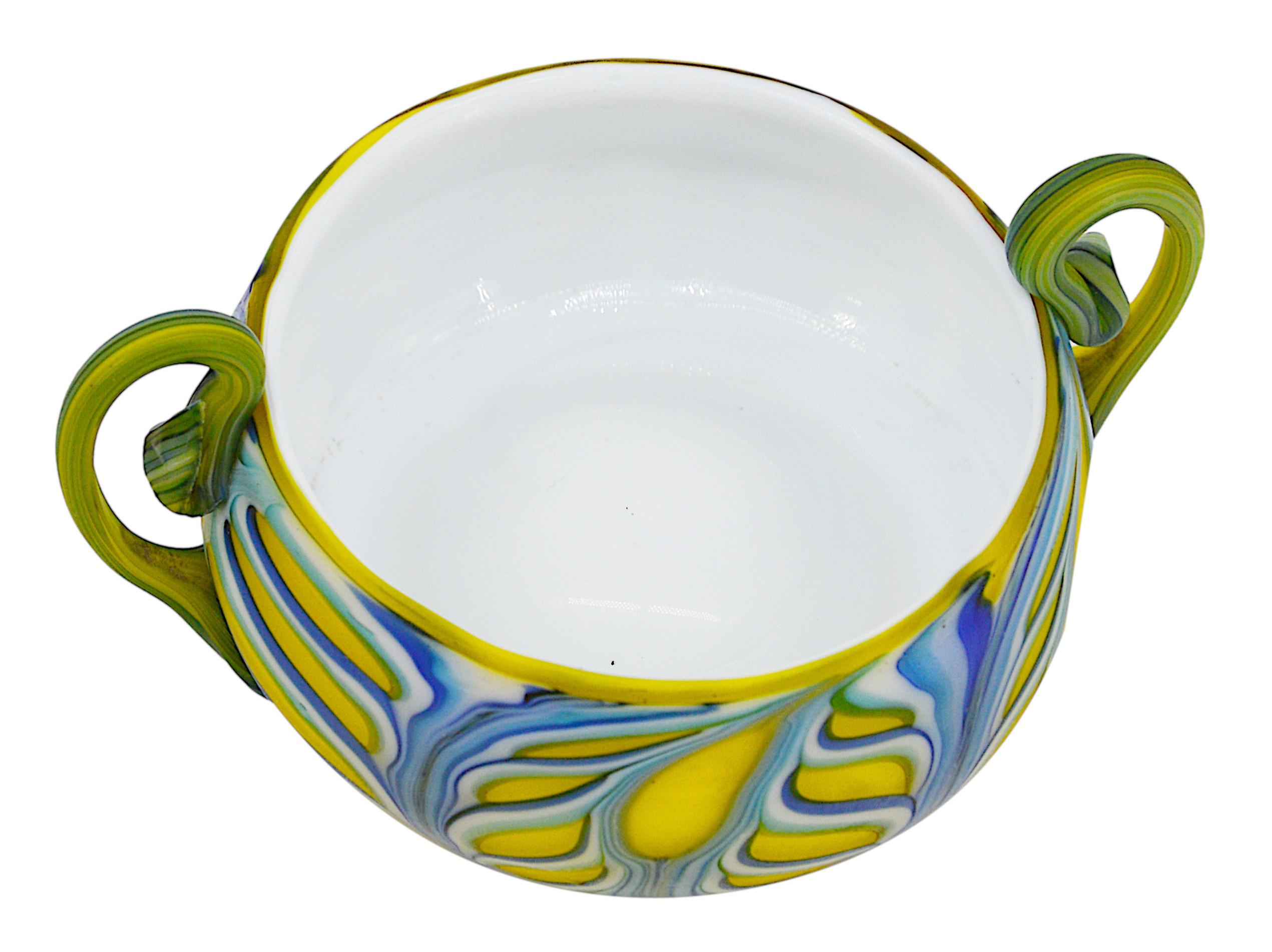 Art Glass Barovier Fenicia Bowl, 1900 For Sale
