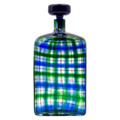 Barovier for Christian Dior Paris "Tartan" Murano Glass Bottle with Stopper