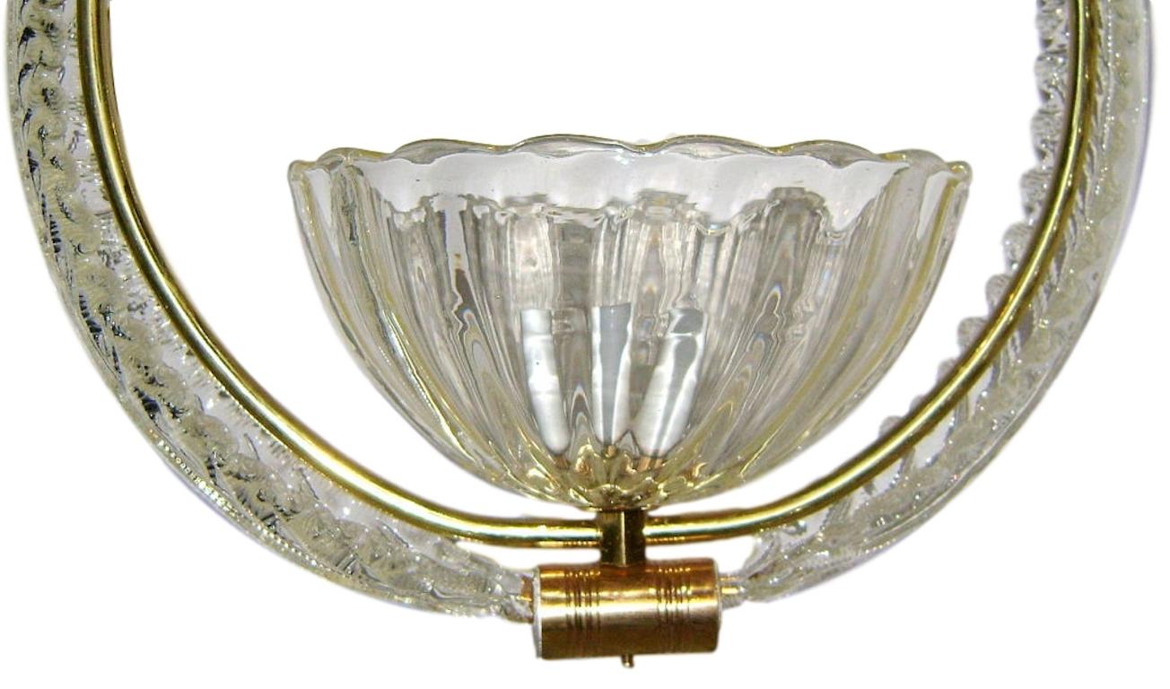 Barovier Glass Chandelier In Good Condition For Sale In New York, NY
