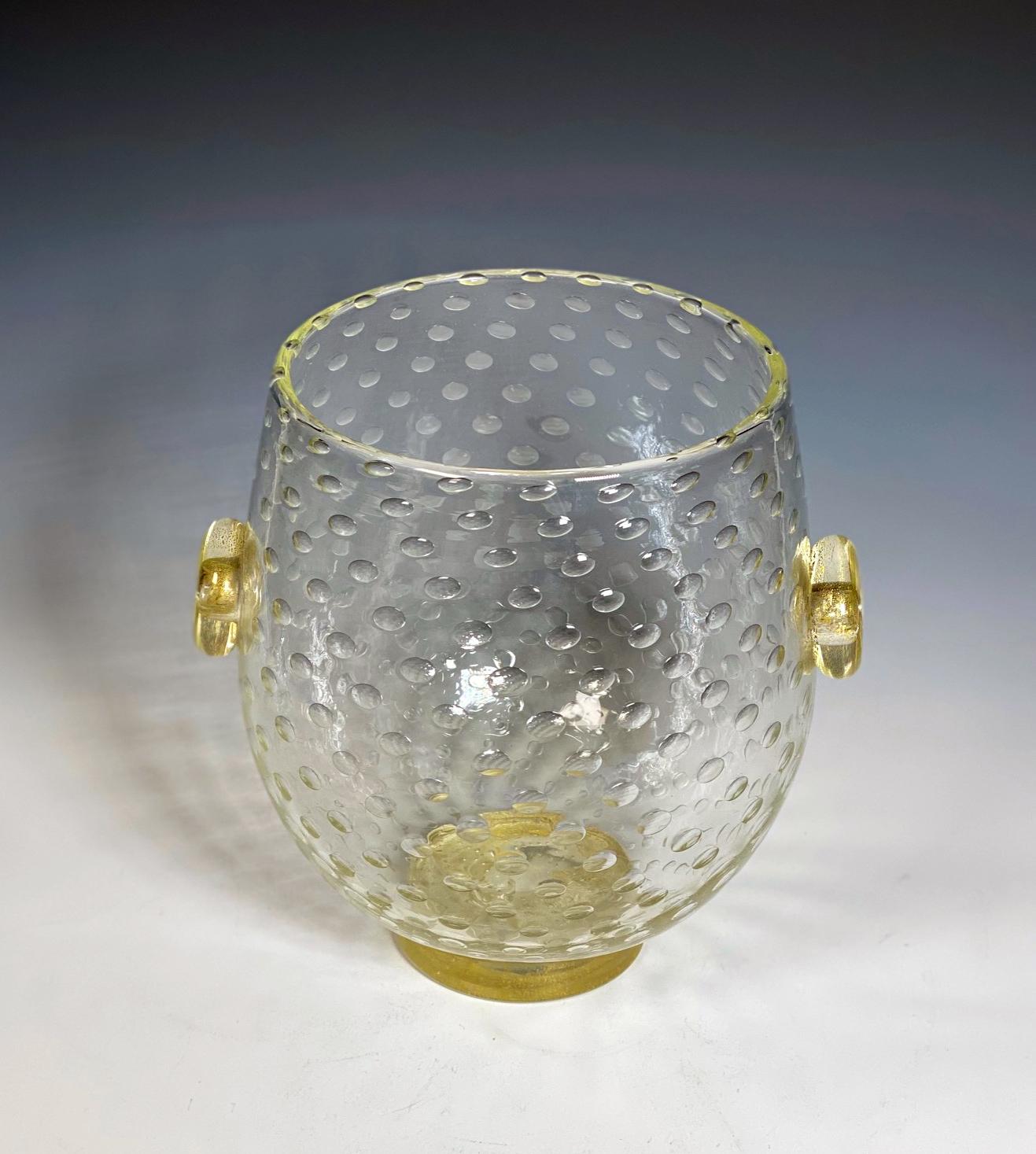 This is a rare example of a hand blown Barovier and Toso 