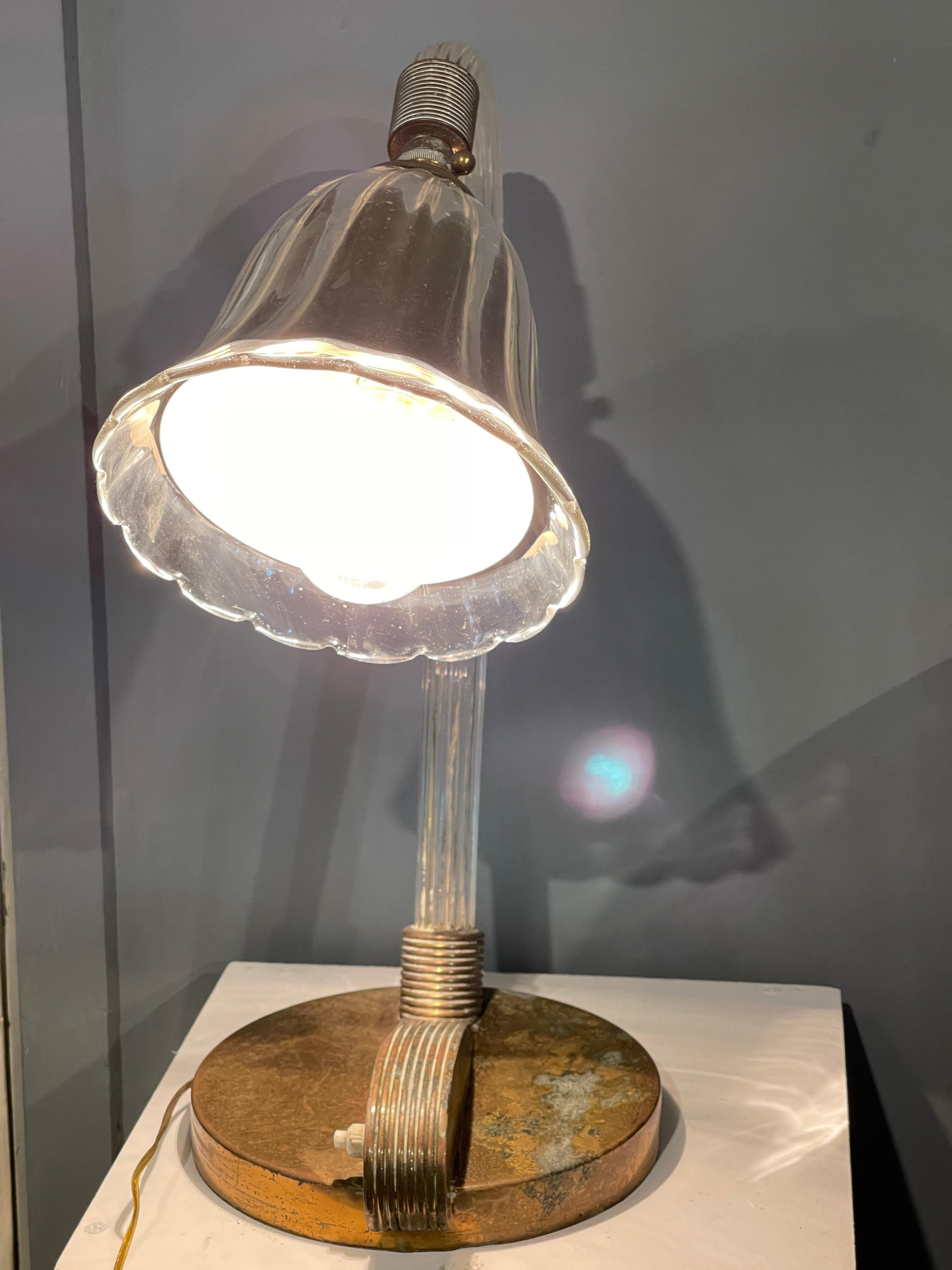 Art Deco Barovier Lamp For Sale
