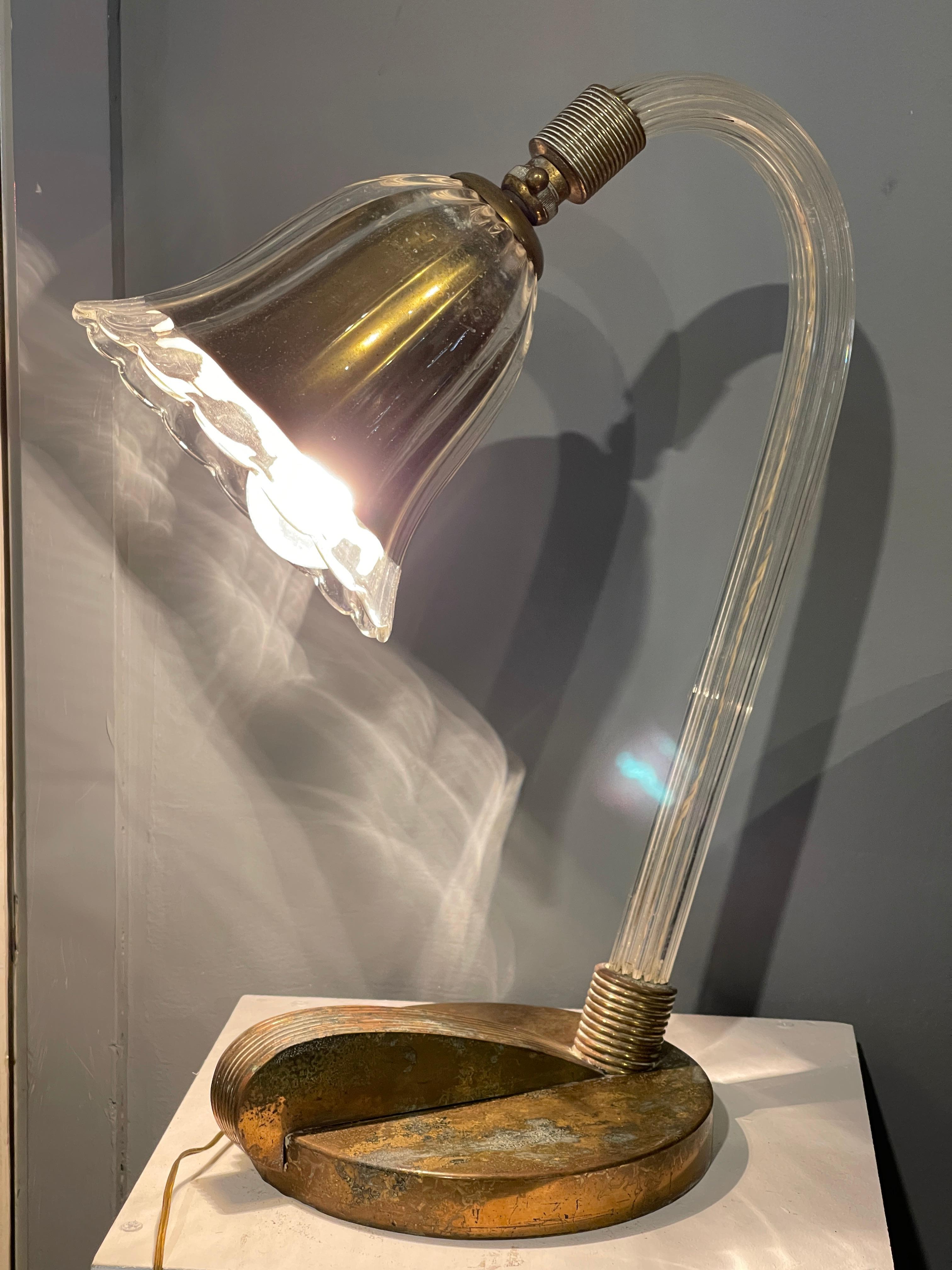 Mid-20th Century Barovier Lamp For Sale