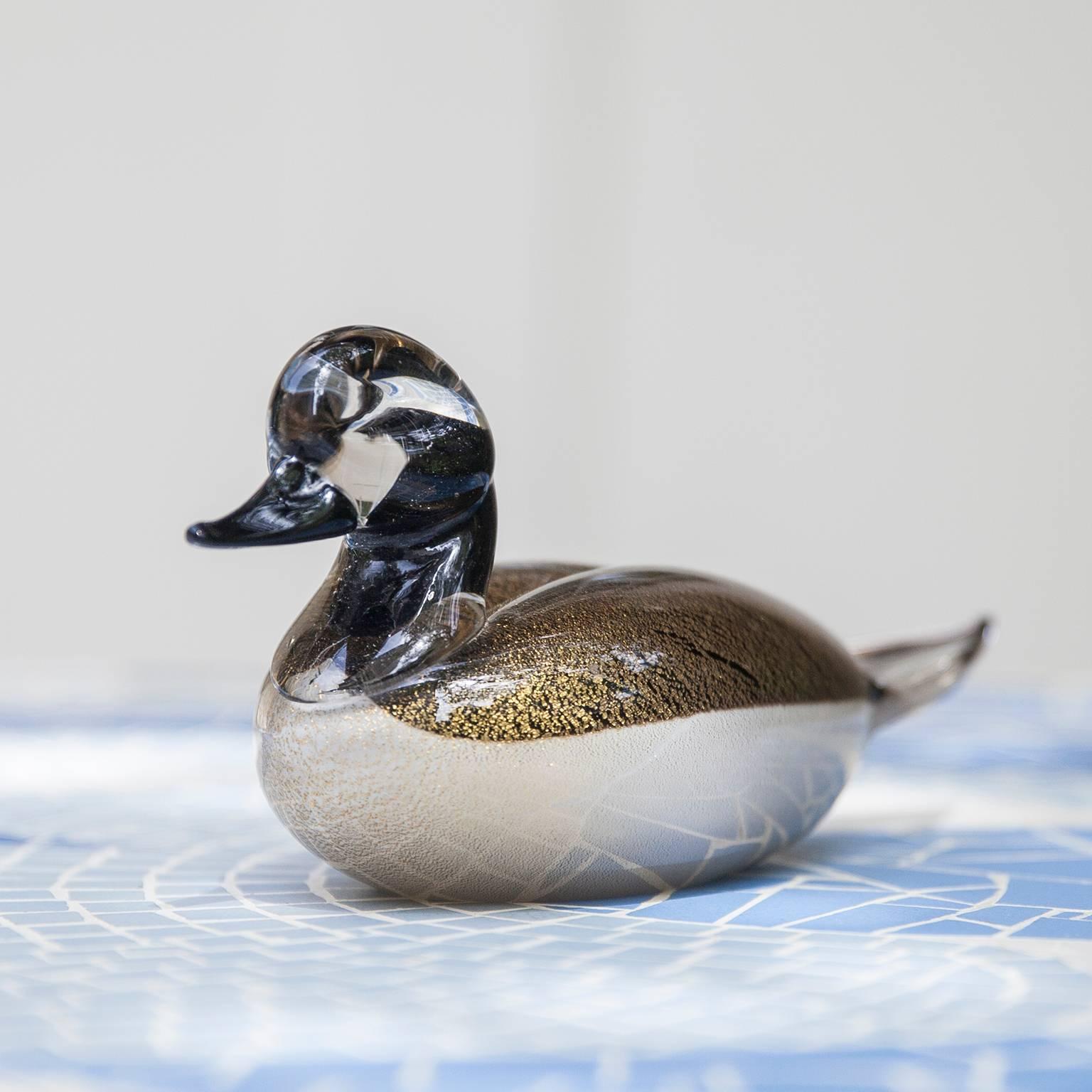 Italian Barovier Murano Glass Ducks, Italy, 1970s