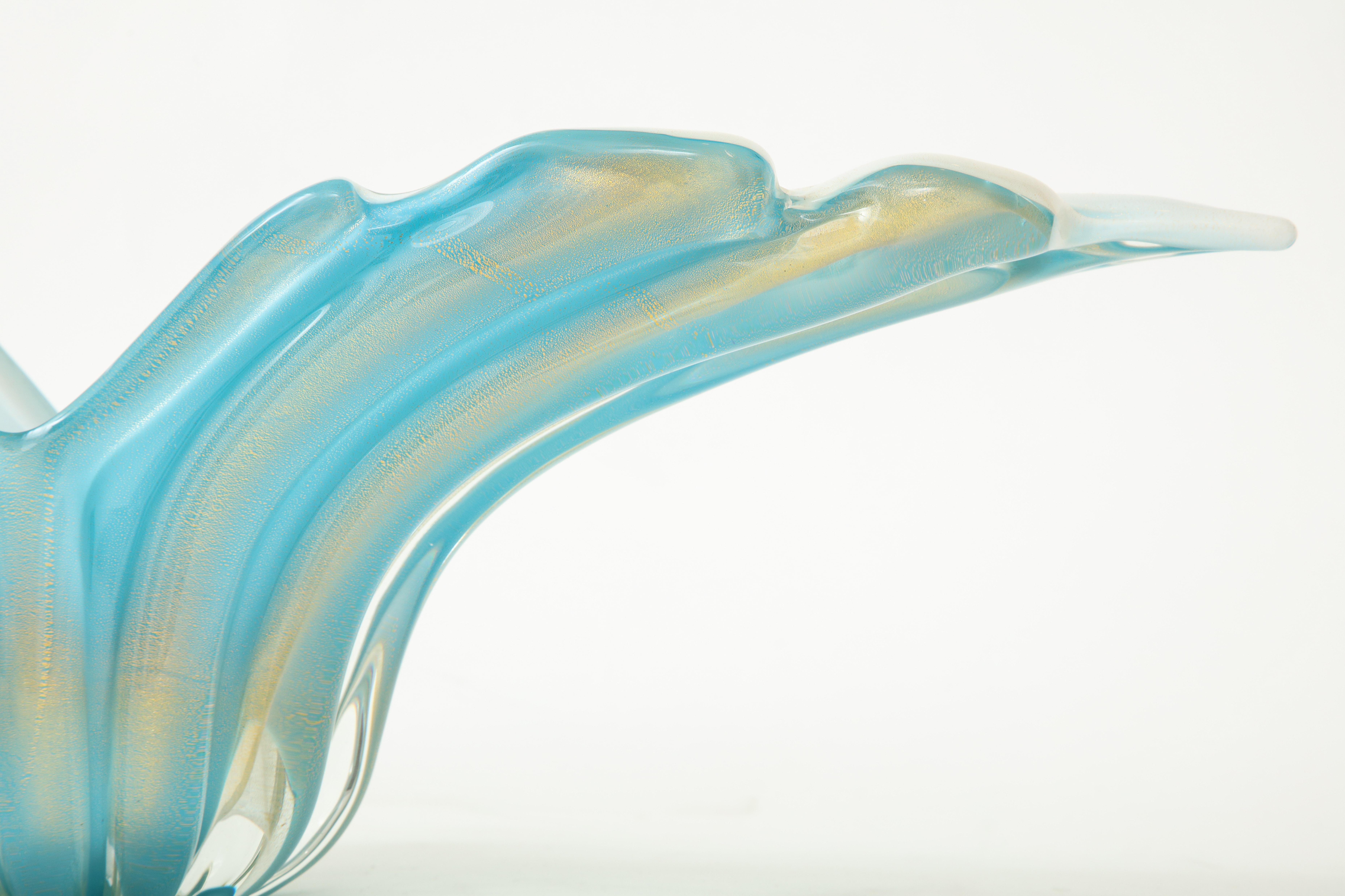 Barovier Murano Glass Turquoise Vessel 4