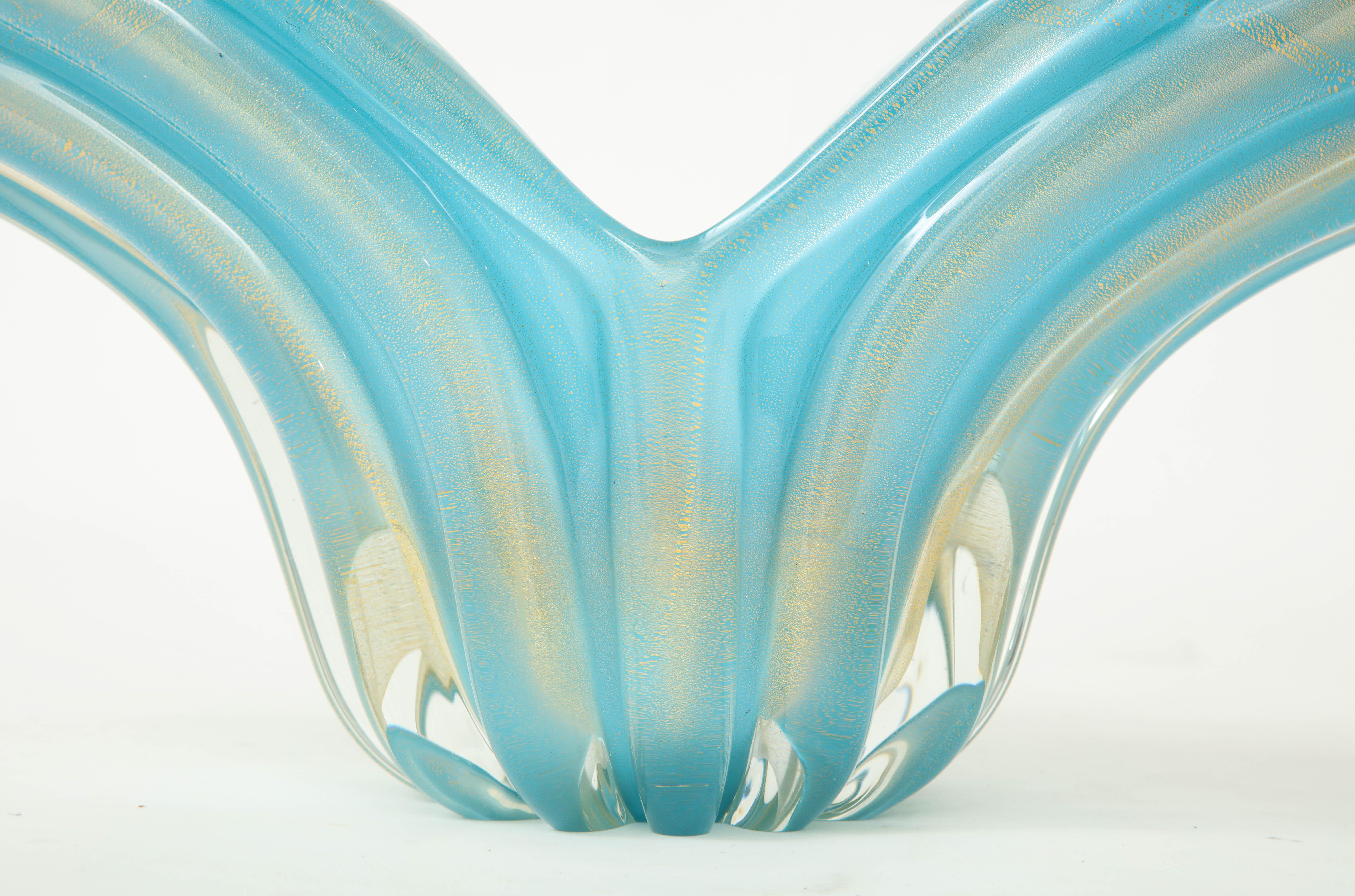 Barovier Murano Glass Turquoise Vessel 5