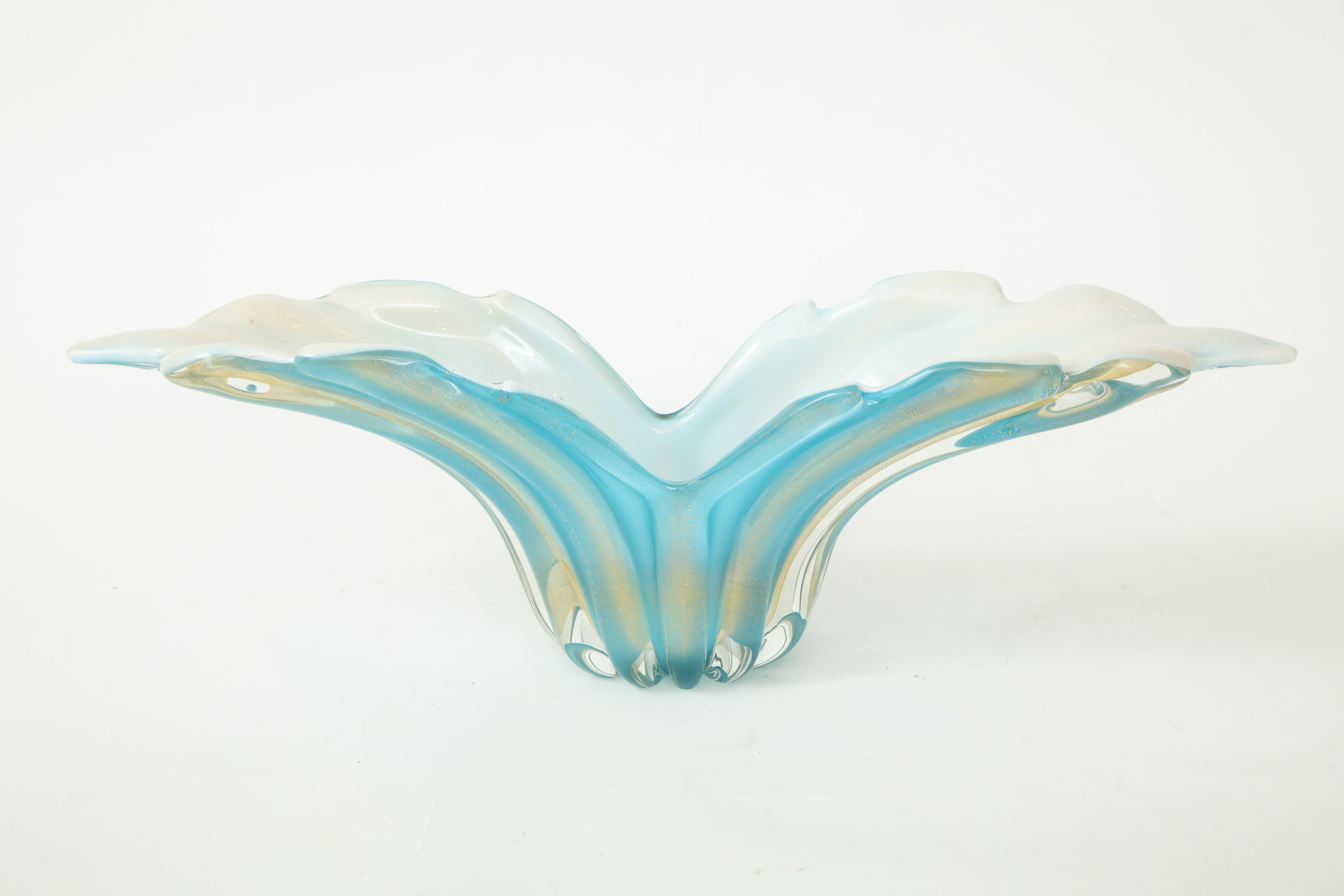 Barovier Murano Glass Turquoise Vessel 2