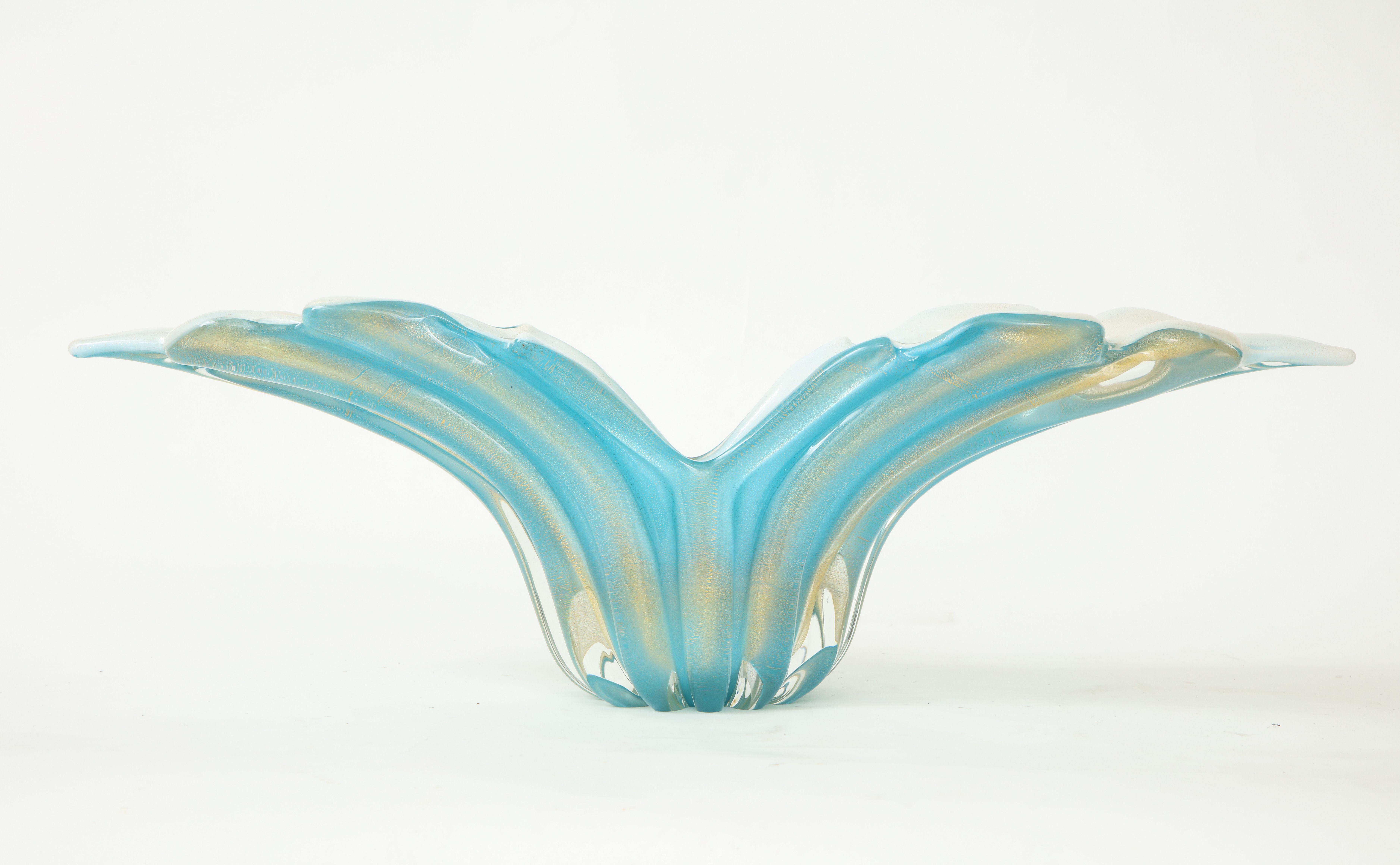 Barovier Murano Glass Turquoise Vessel 3
