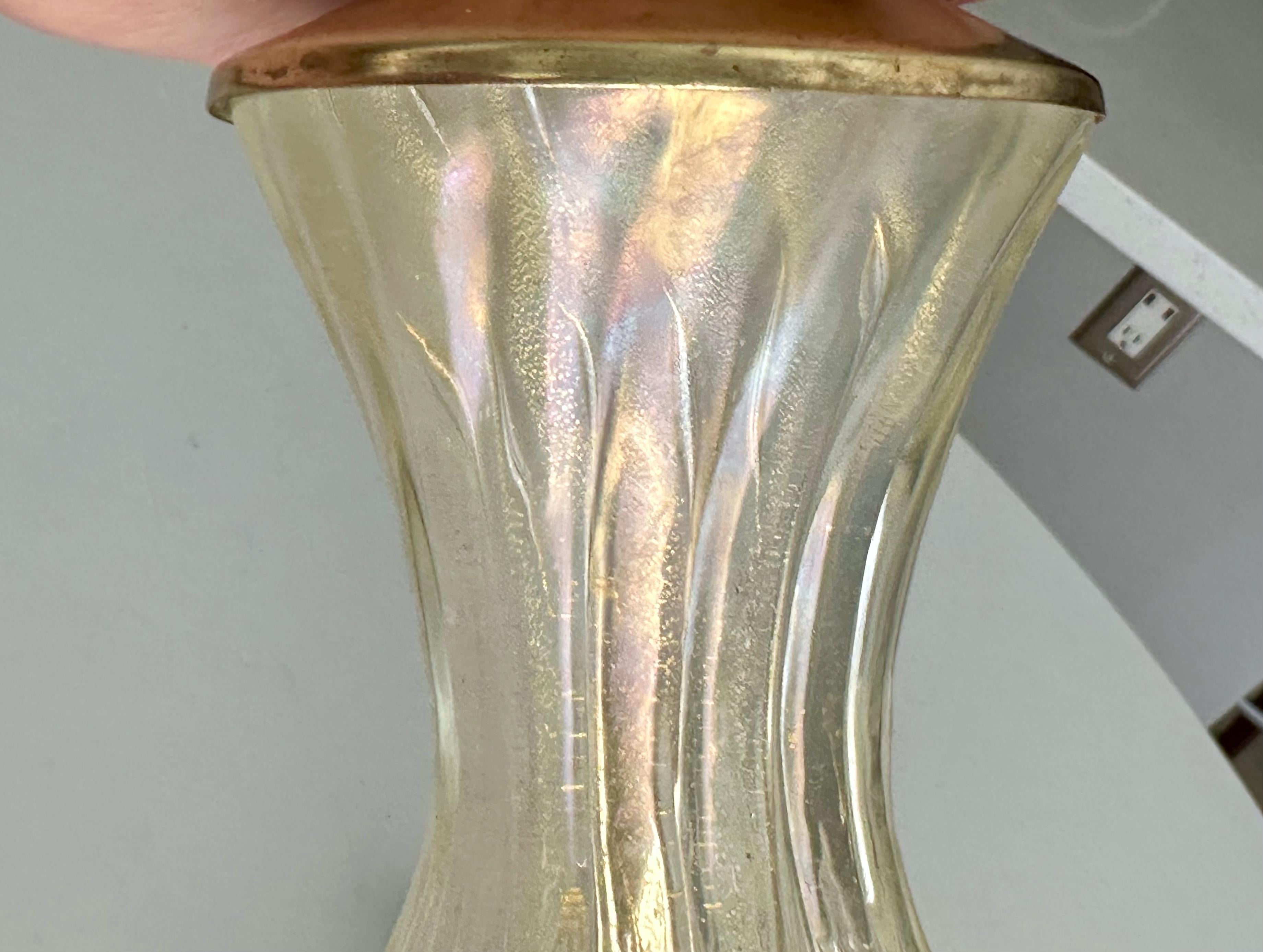 Barovier Murano Gold & Bubbles Table Lamp For Sale 7