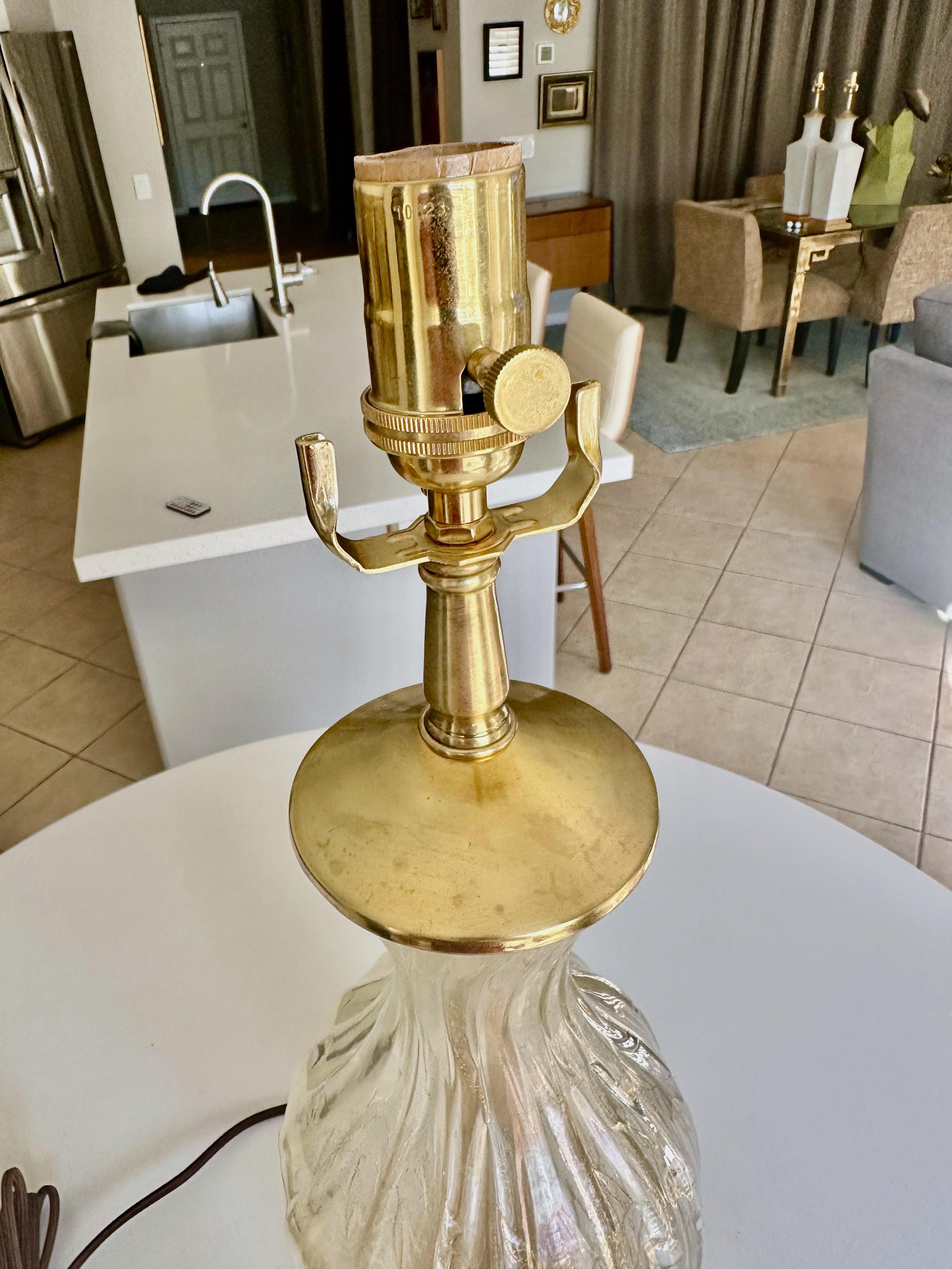 Barovier Murano Gold & Bubbles Table Lamp For Sale 10