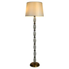 Barovier Murano Mid-Century Italian "Festonato" Blown Glass Floor Lamp