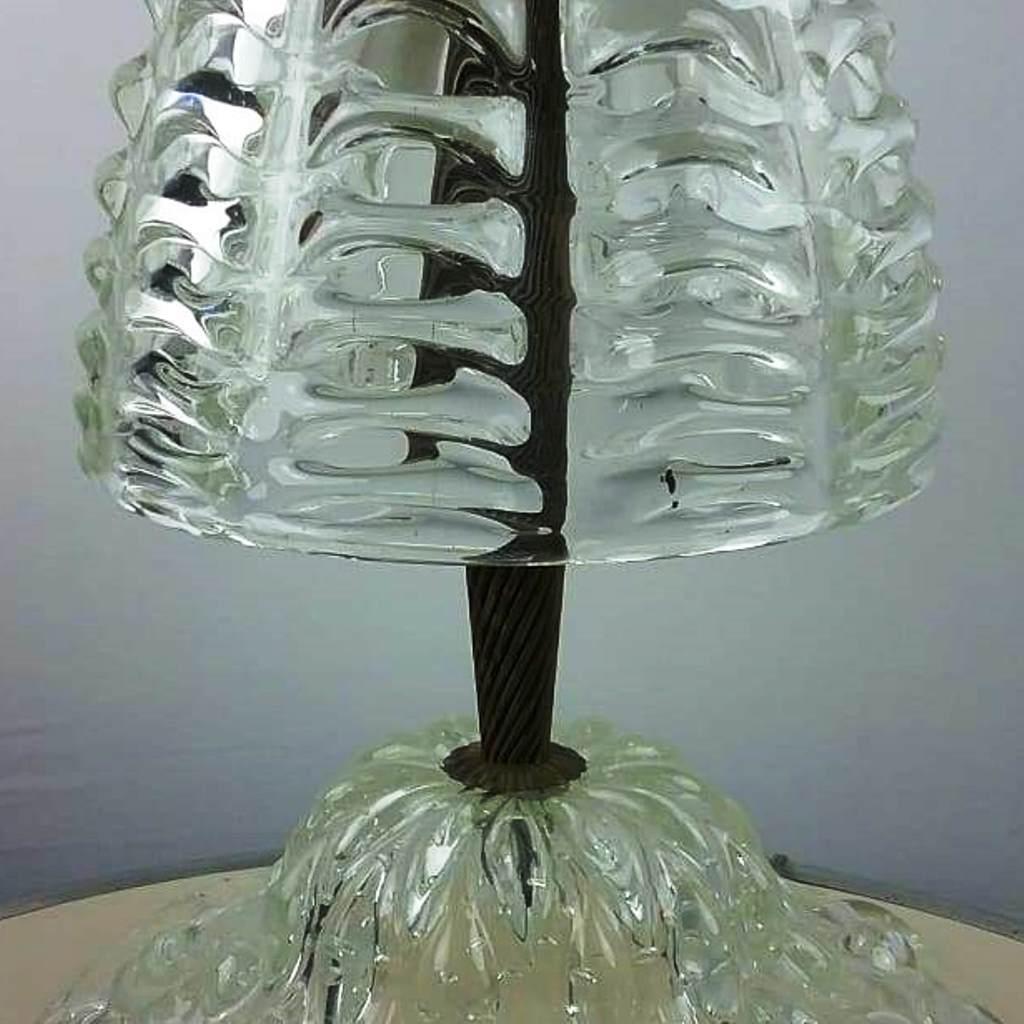 Barovier Murano Table Lamp, Italy, 1940s In Good Condition For Sale In BUDAPEST, HU