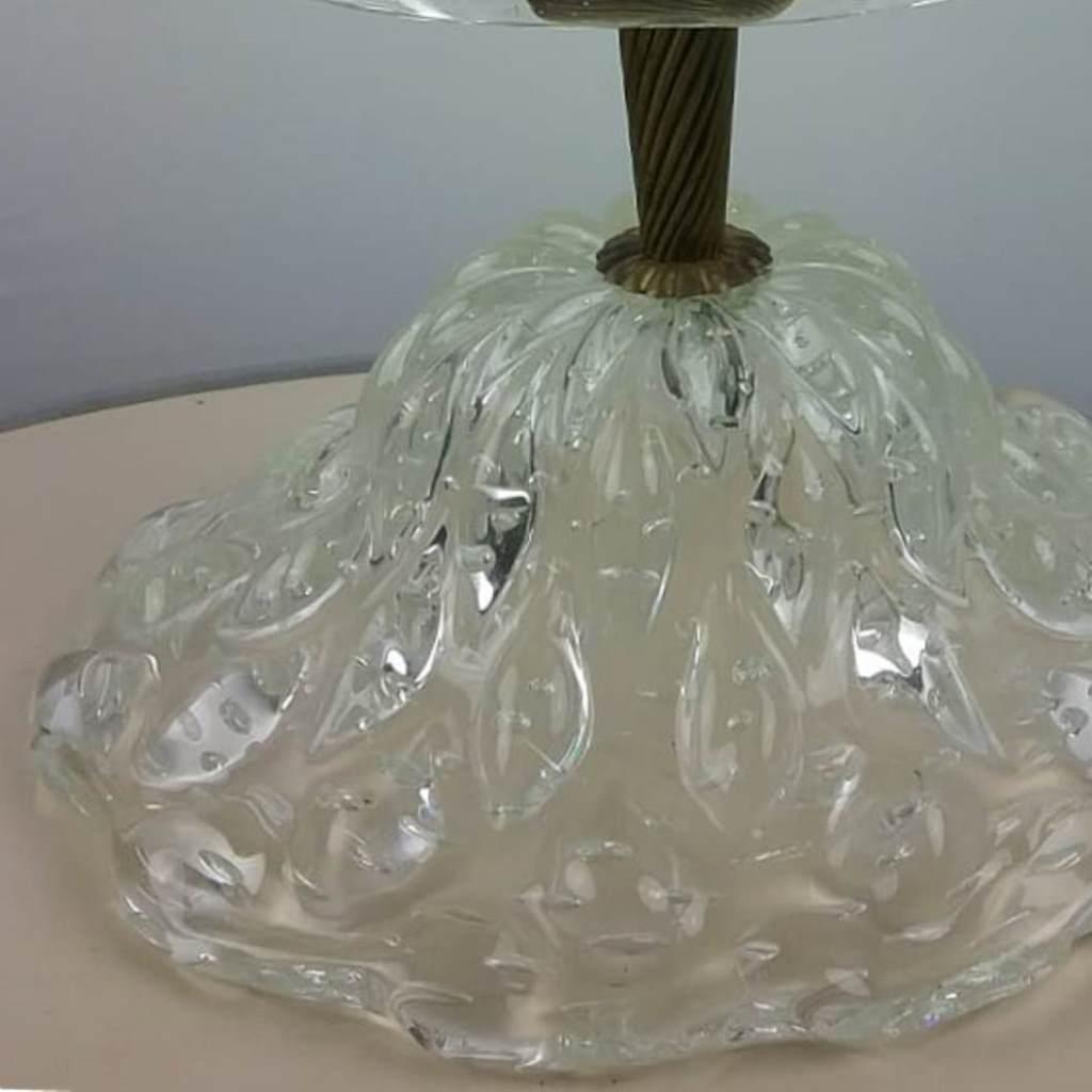 Brass Barovier Murano Table Lamp, Italy, 1940s For Sale