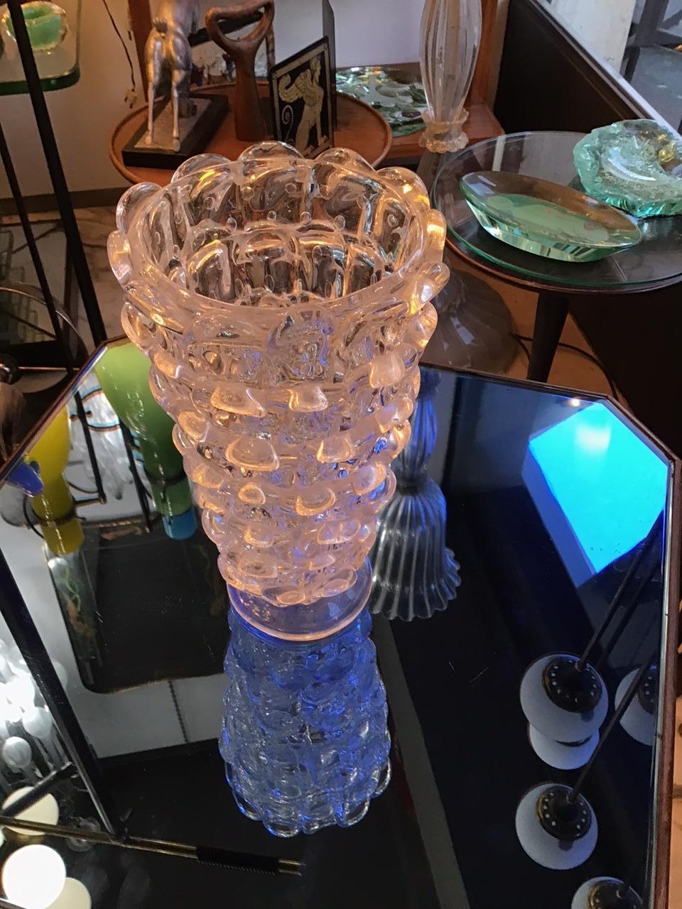 Other Barovier “orecchiette vase” Murano Glass 1940 Italy For Sale