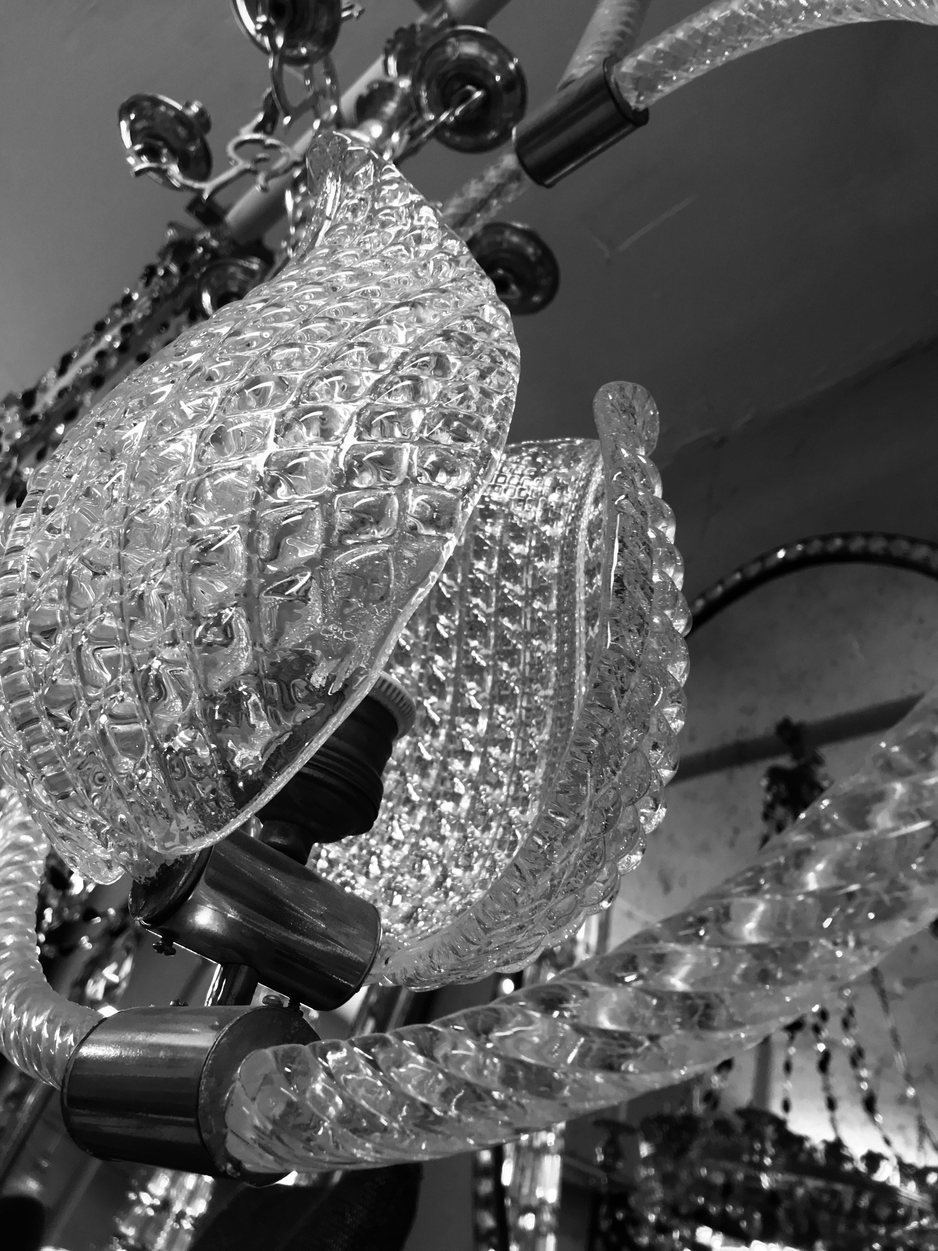 Blown Glass Barovier Pendant Light