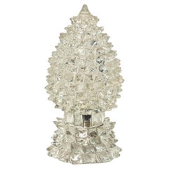 Barovier "Pinecone" Murano Rostrato Glass Large Table Lamp, Italy, 1940s