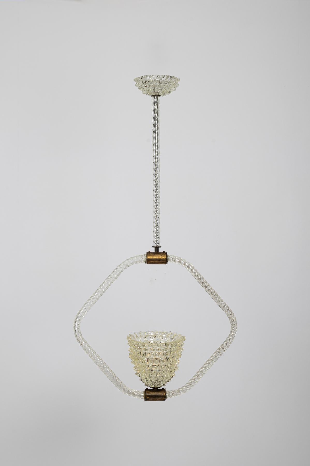 Barovier Rostrato chandelier In Good Condition For Sale In London, GB