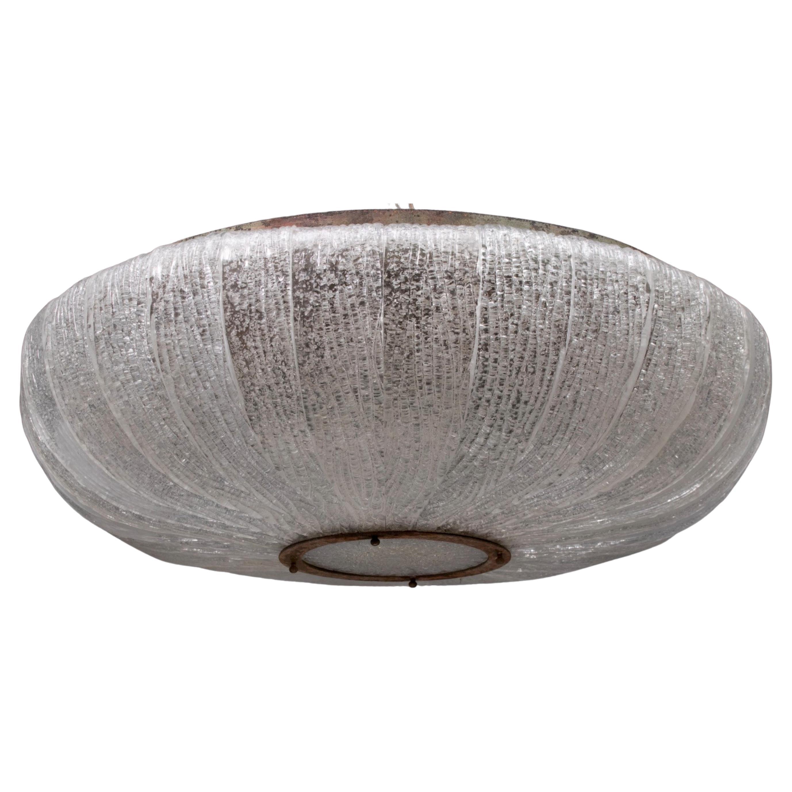 Barovier Semi Flush Mount, Italie 1950 en vente
