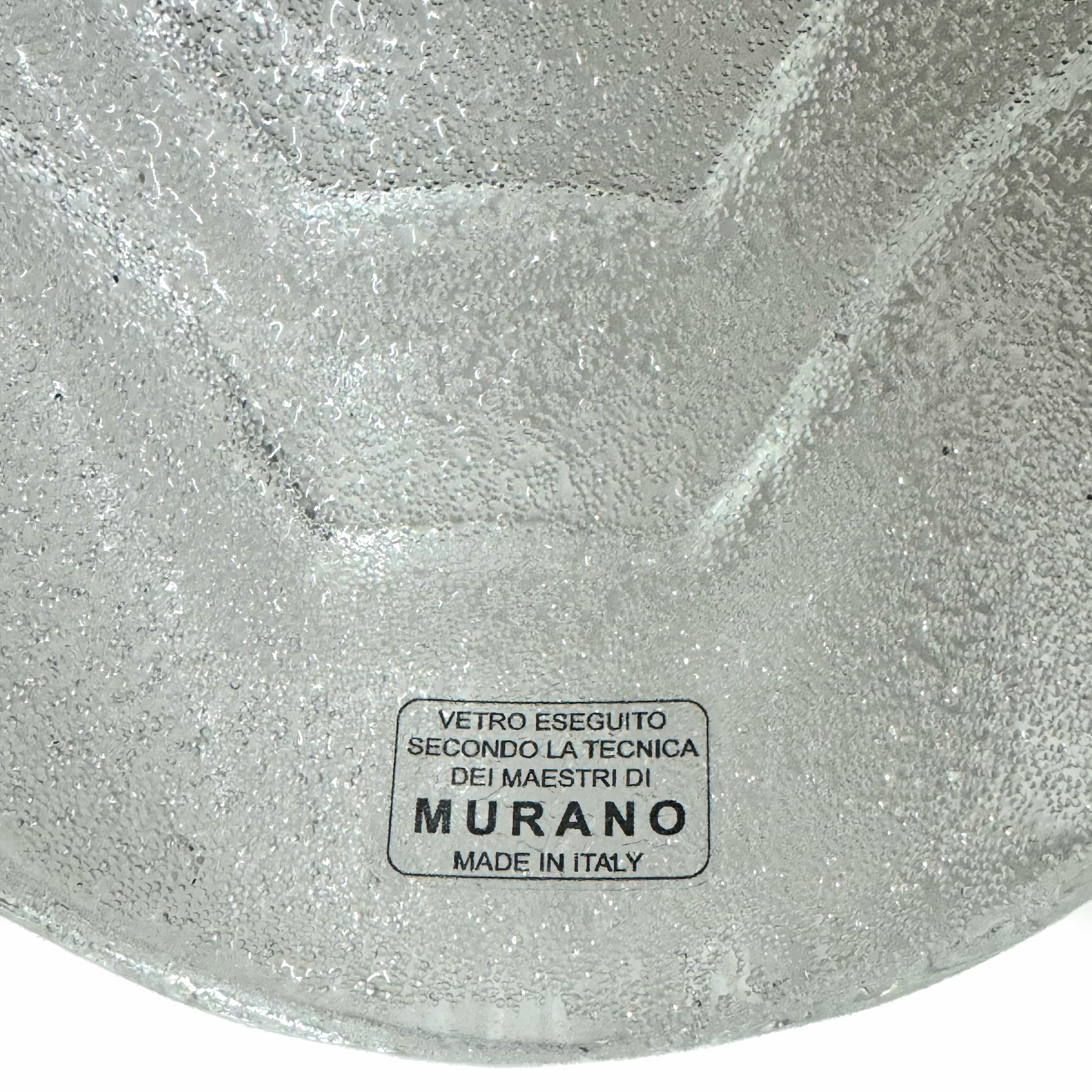 Metà XX secolo Barovier, stile metà del secolo scorso, lampade a conchiglia in vetro di Murano, anni '60, coppia. in vendita