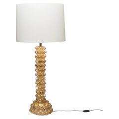 Lampada da tavolo alta in vetro Barovier, Venezia, anni '40
