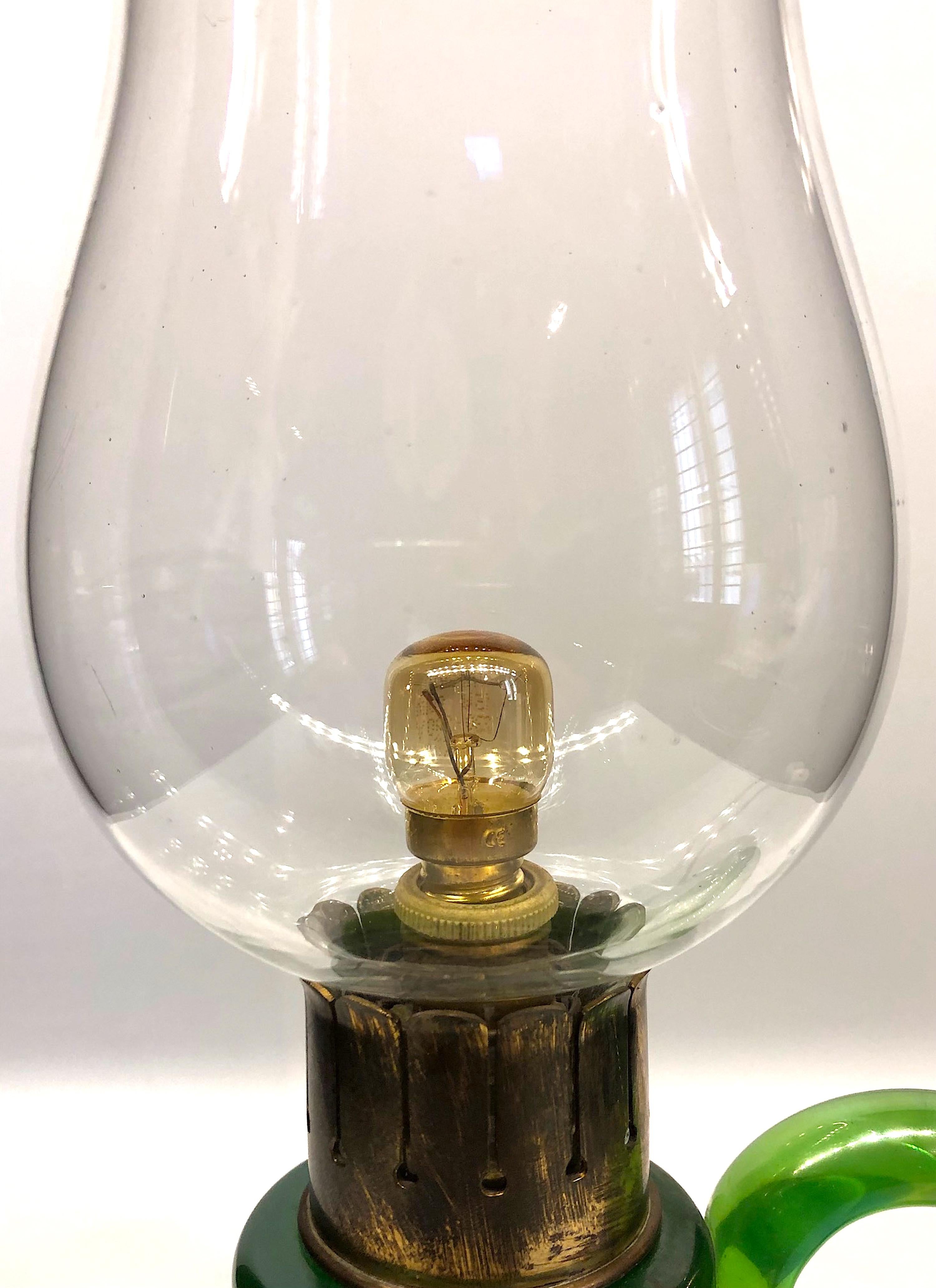 Barovier & Toso 1940s Blown Glass Table Lamp In Good Condition In New York, NY
