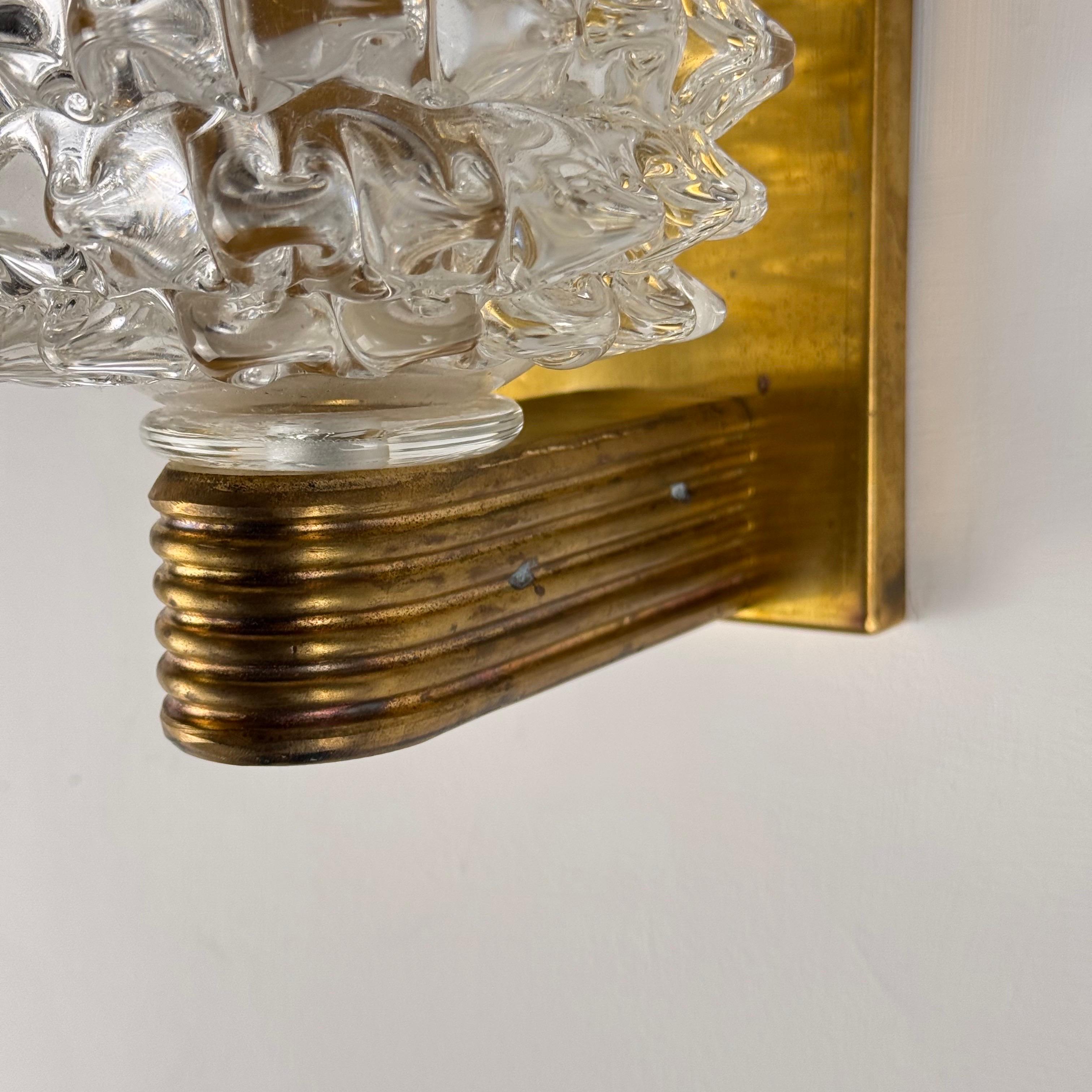Barovier&Toso, appliques en verre de Murano 