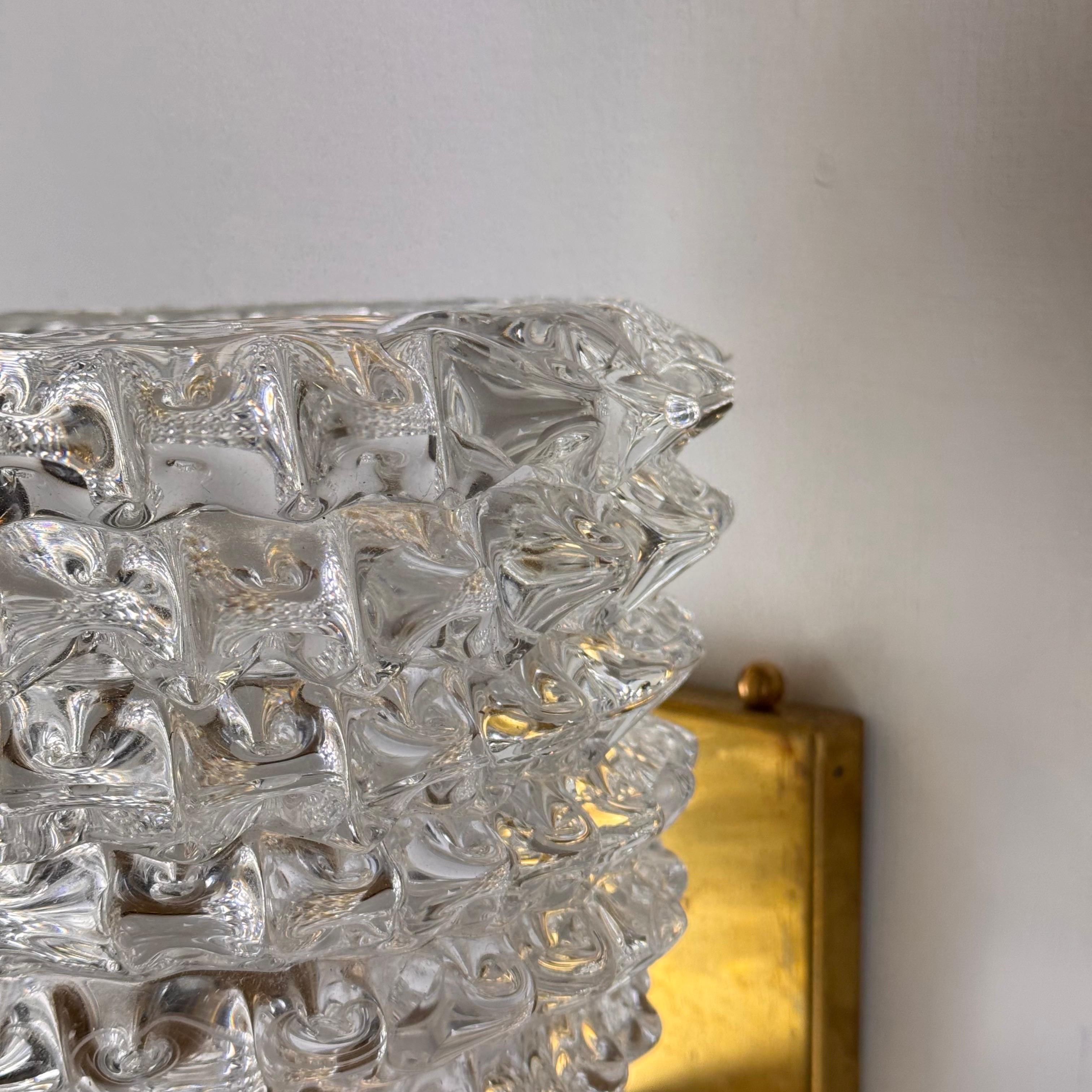Barovier&Toso, appliques en verre de Murano 
