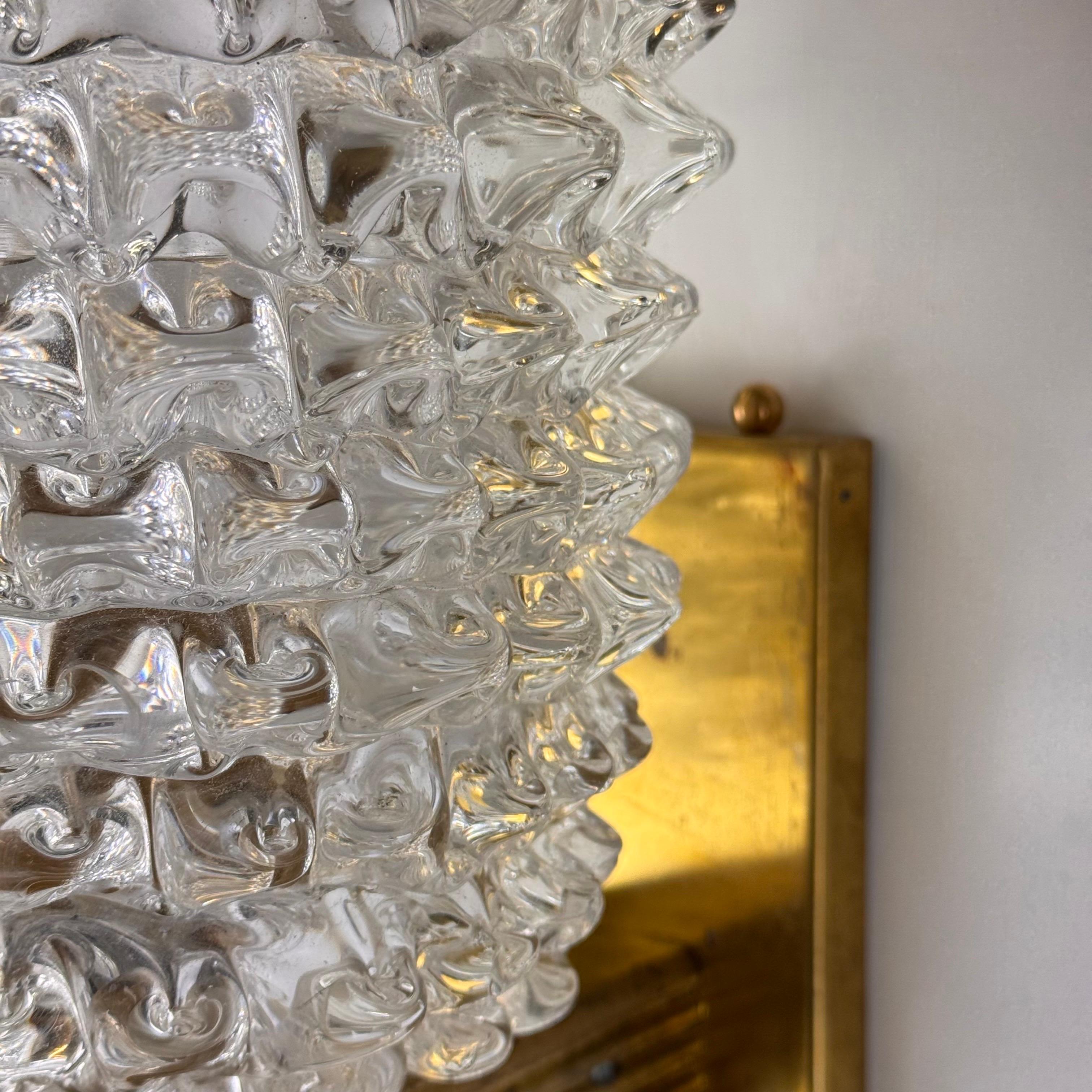 Barovier&Toso, appliques en verre de Murano 