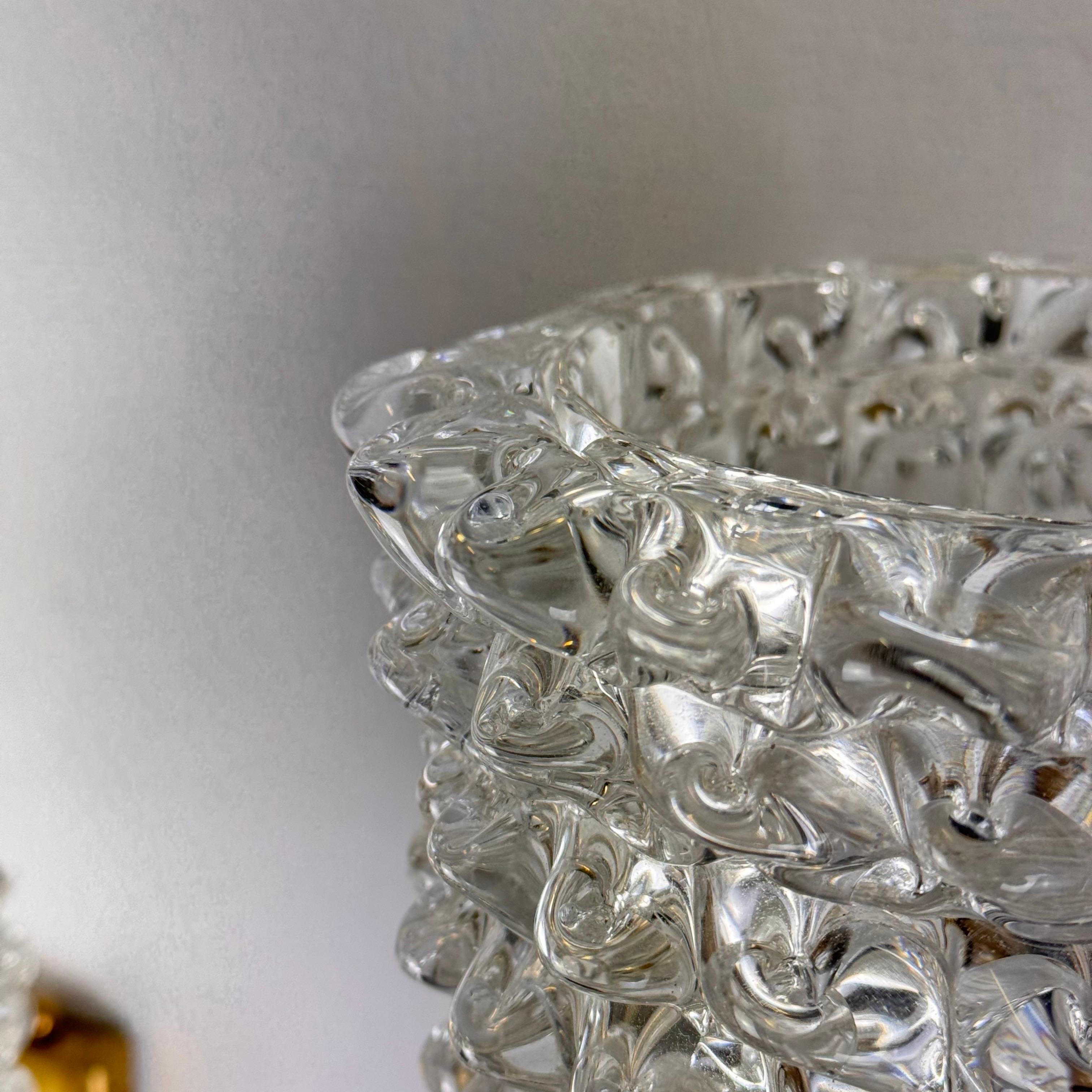 Verre de Murano Barovier&Toso, appliques en verre de Murano 
