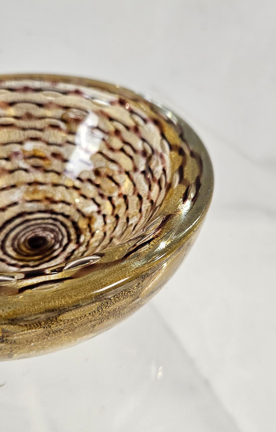 italien Barovier&Toso Bol en verre Art Deco Murano Italie en vente